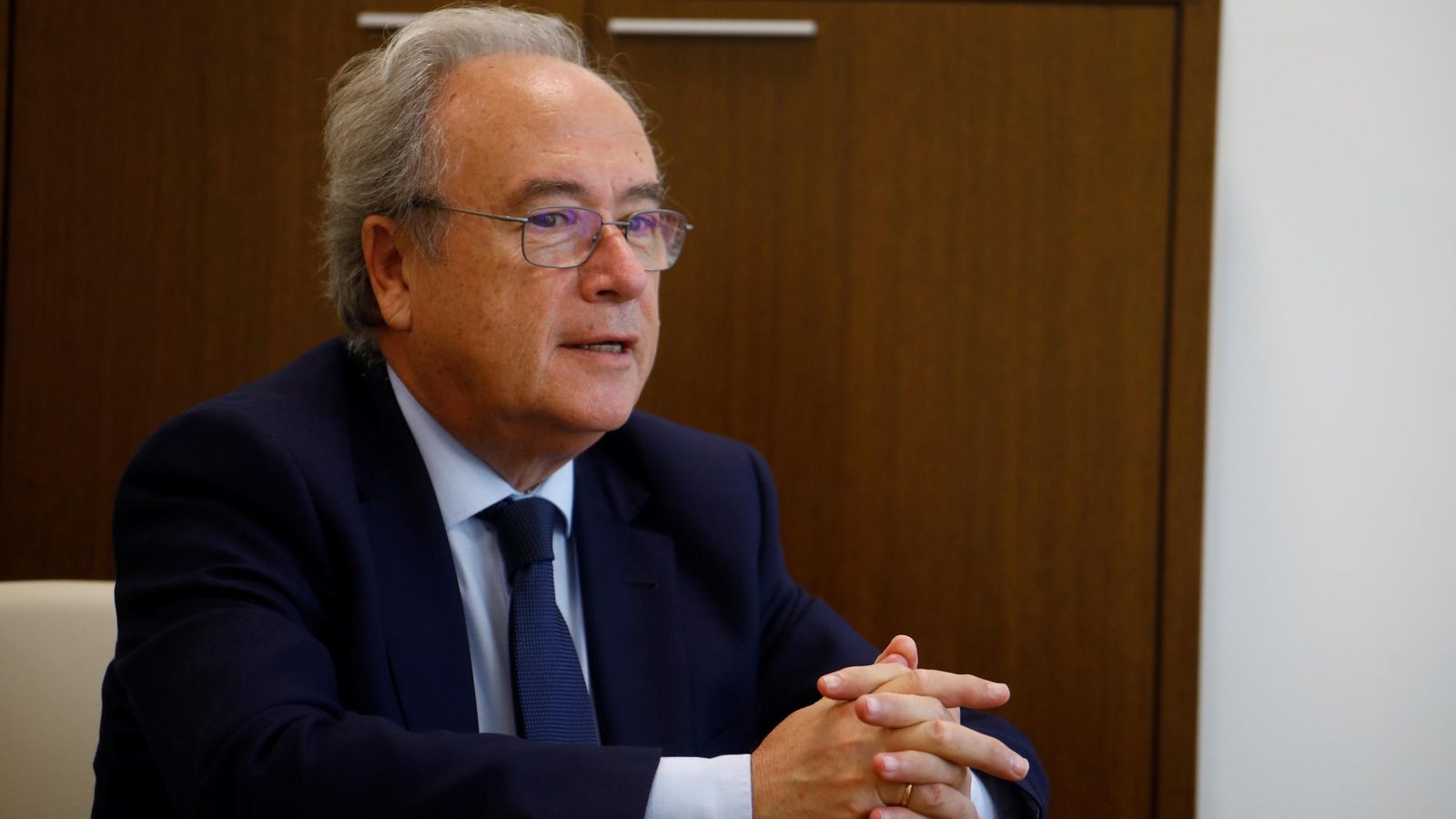 El presidente de CECO, en un momento de la entrevista