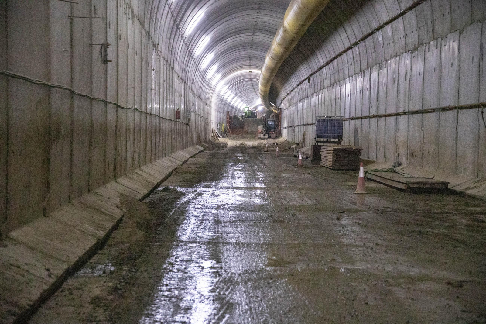 Así avanzan las obras del túnel de Viator del Ave