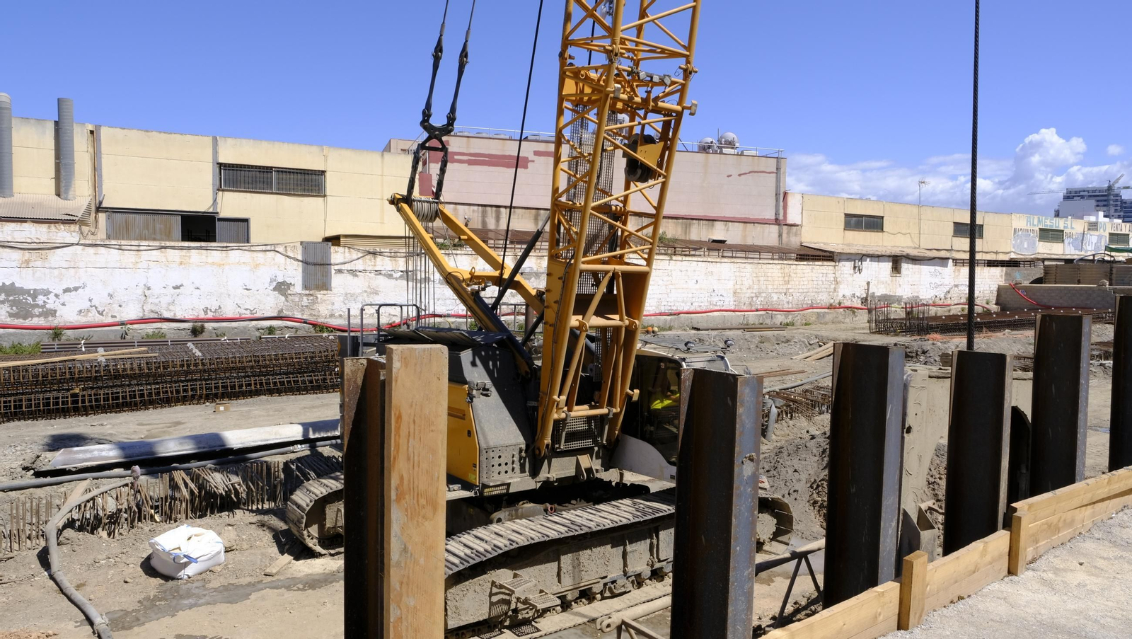 Las obras del soterramiento en Almería, en imágenes