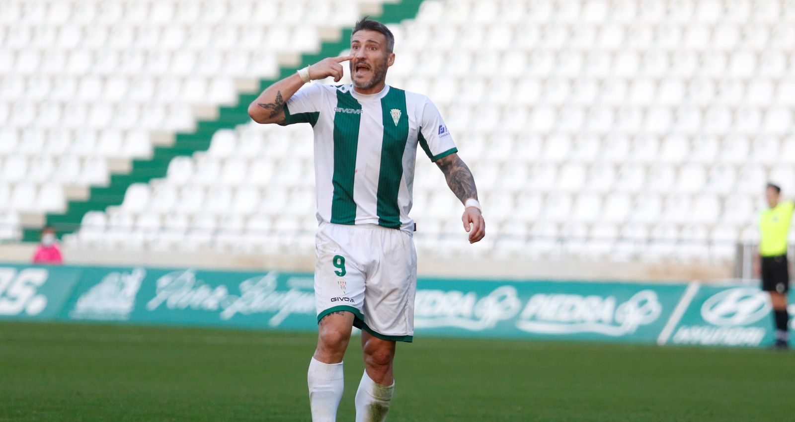 Federico Piovaccari, en uno de sus últimos partidos en El Arcángel.