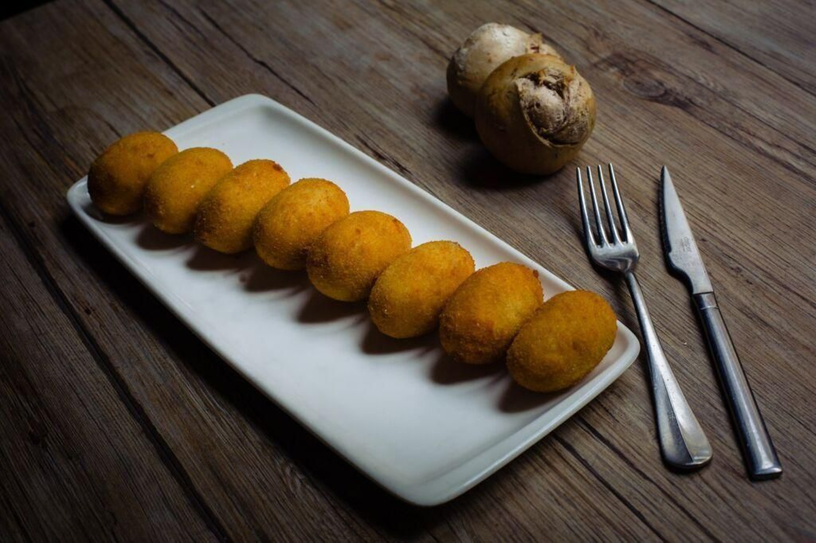 Las croquetas de jamón ibérico son una de las preferidas de los incondicionales de Taberna La Montillana