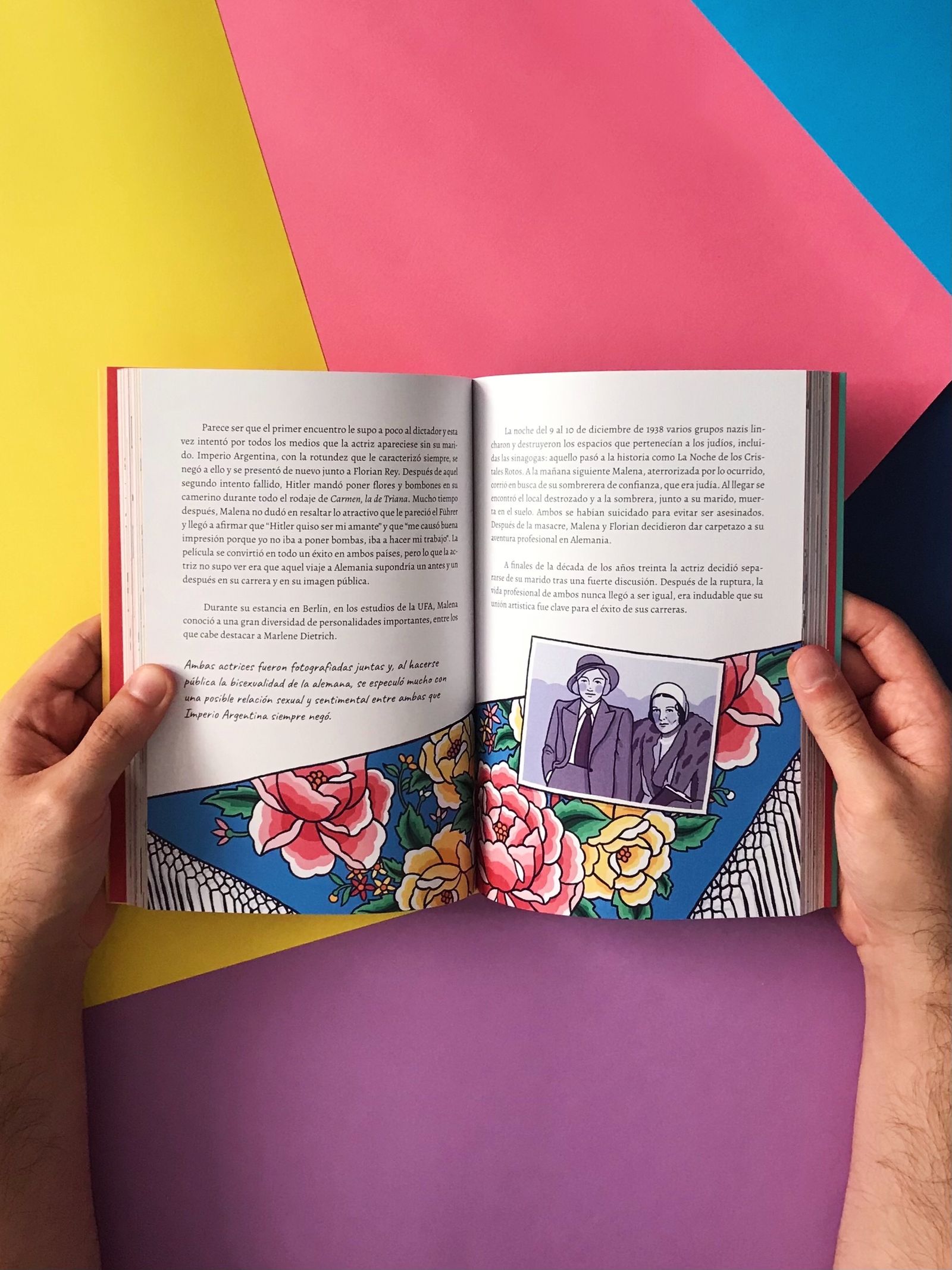 Imagen del libro en el episodio de Imperio Argentina