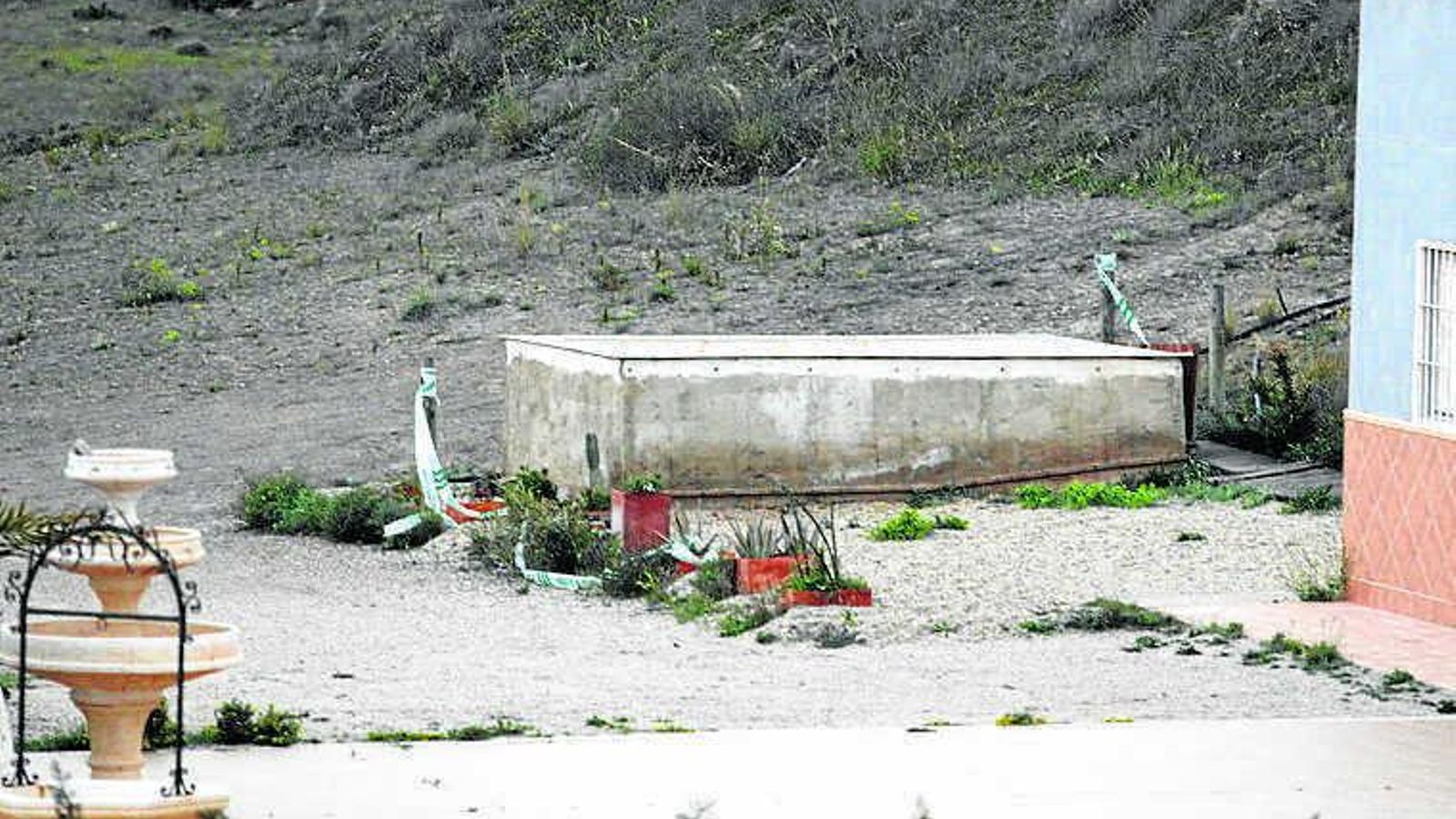 Lugar en el que estuvo enterrado Gabriel durante varios días.
