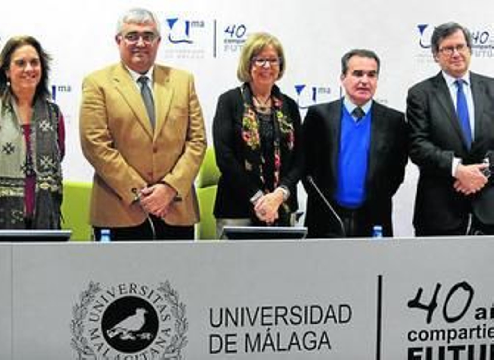 Marta Ràfols, Antonio Ramírez de Arellano, Adelaida de la Calle, Rafael Herrador y Màrius Rubiralta.