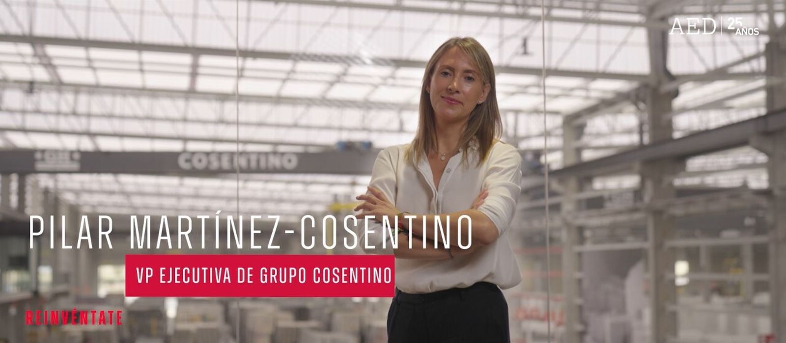 La vicepresidenta ejecutiva de Cosentino, Pilar Martínez-Cosentino, en el documental sobre liderazgo empresarial en España