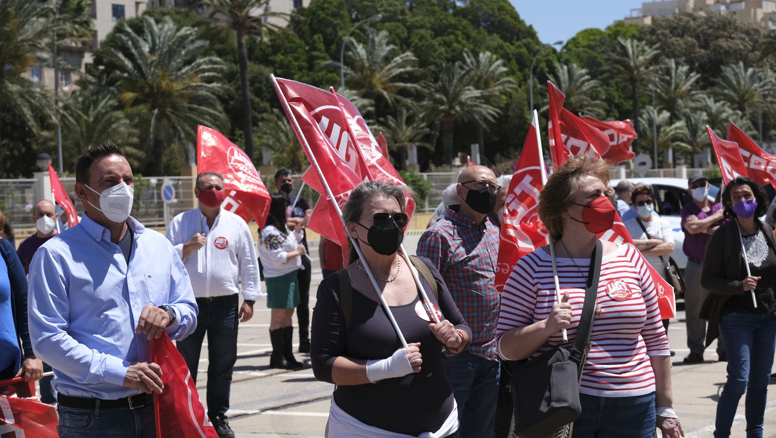 Fotogalería manifestación del Día Internacional del Trabajador. Almería