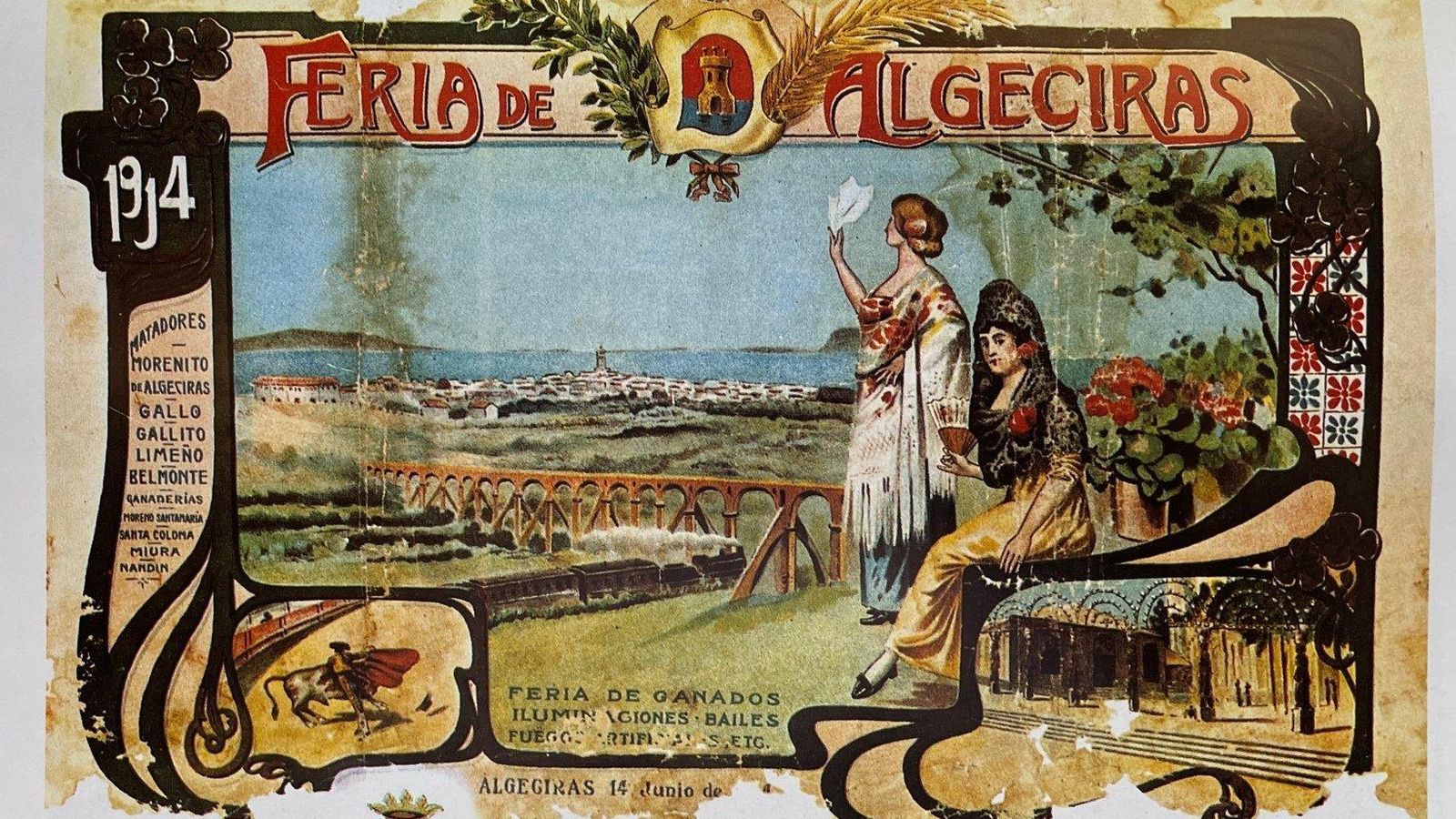 Cartel de la Feria Algeciras de 1914.