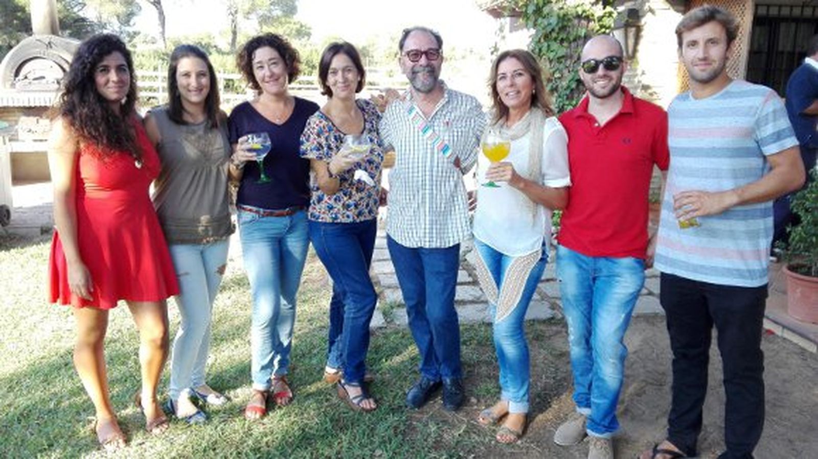 María Dolores Álvarez, María Ogalla, Dolores Conejo, Manuela Perulero, Alejandro Gordillo, Dolores García,  Ismael Hevia y Álvaro García.

Foto: Ignacio Casas de Ciria