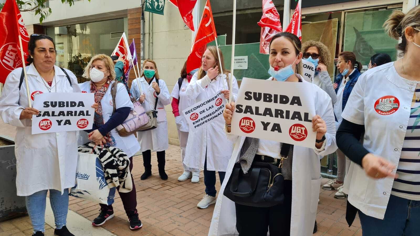 Reivindicaciones de UGT sobre la subida salarial en la ayuda a domicilio.