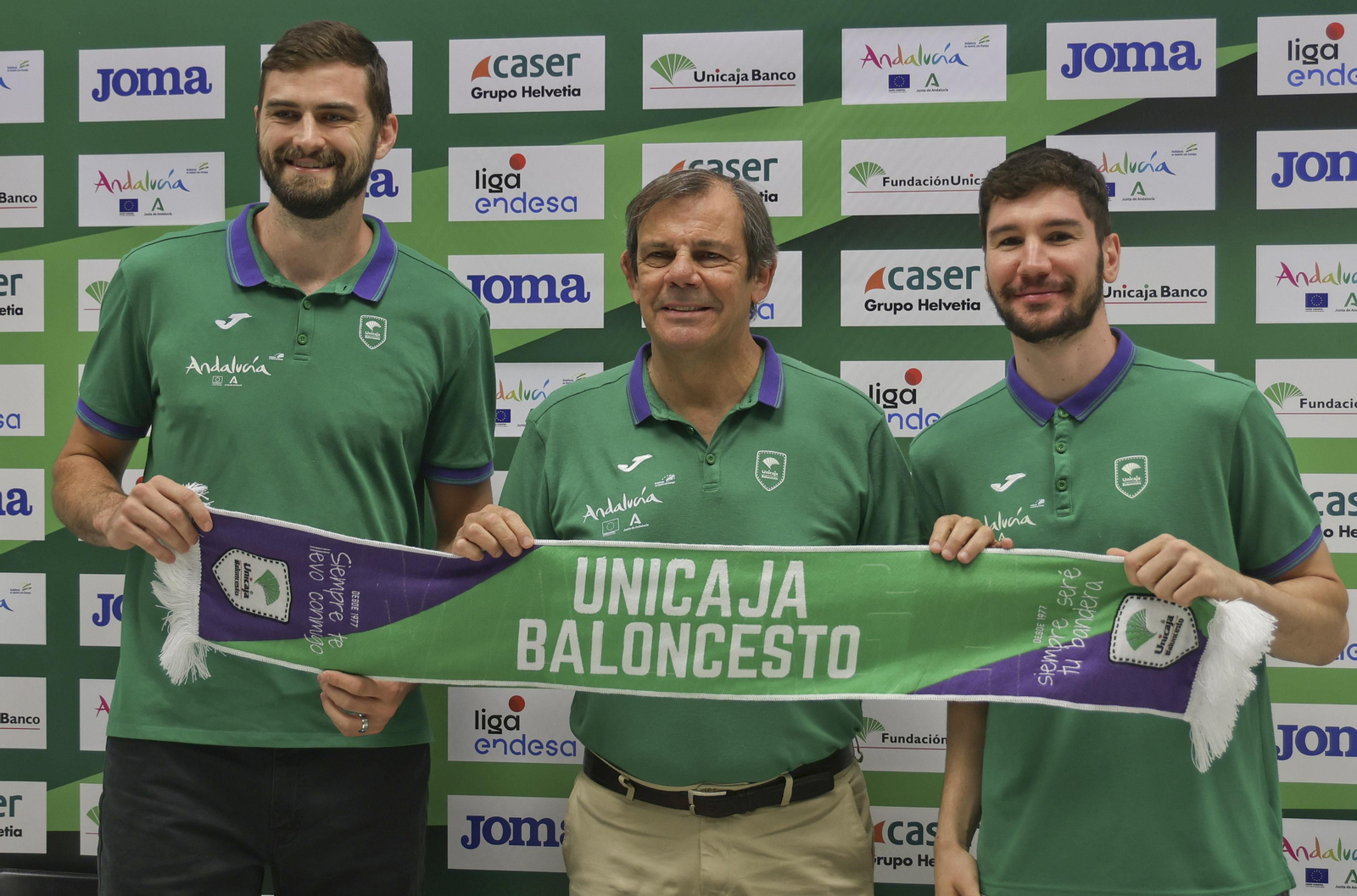 David Kravish, Juanma Rodríguez y Darío Brizuela. David Kravish, Juanma Rodríguez y Darío Brizuela.