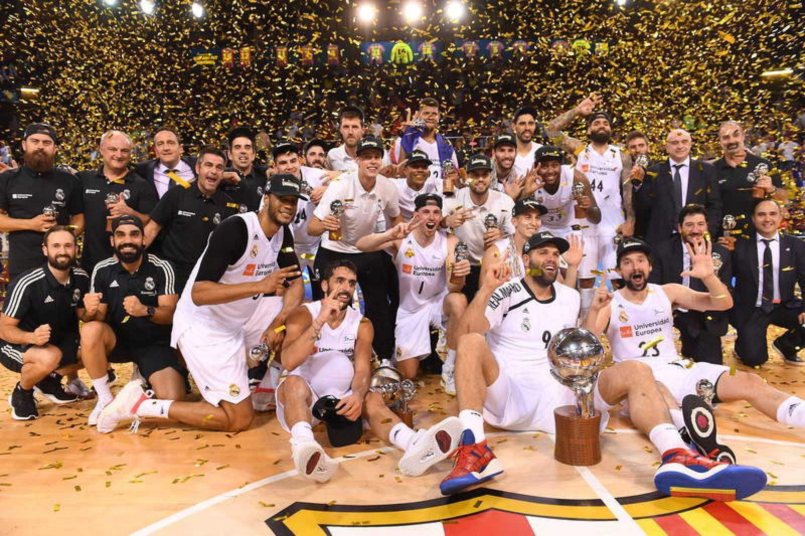 El Real Madrid, último campeón de la Liga ACB de baloncesto