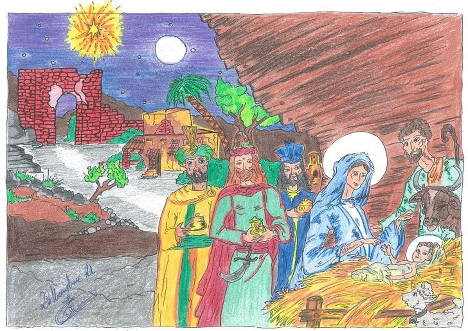 Uno de los dibujos premiados.