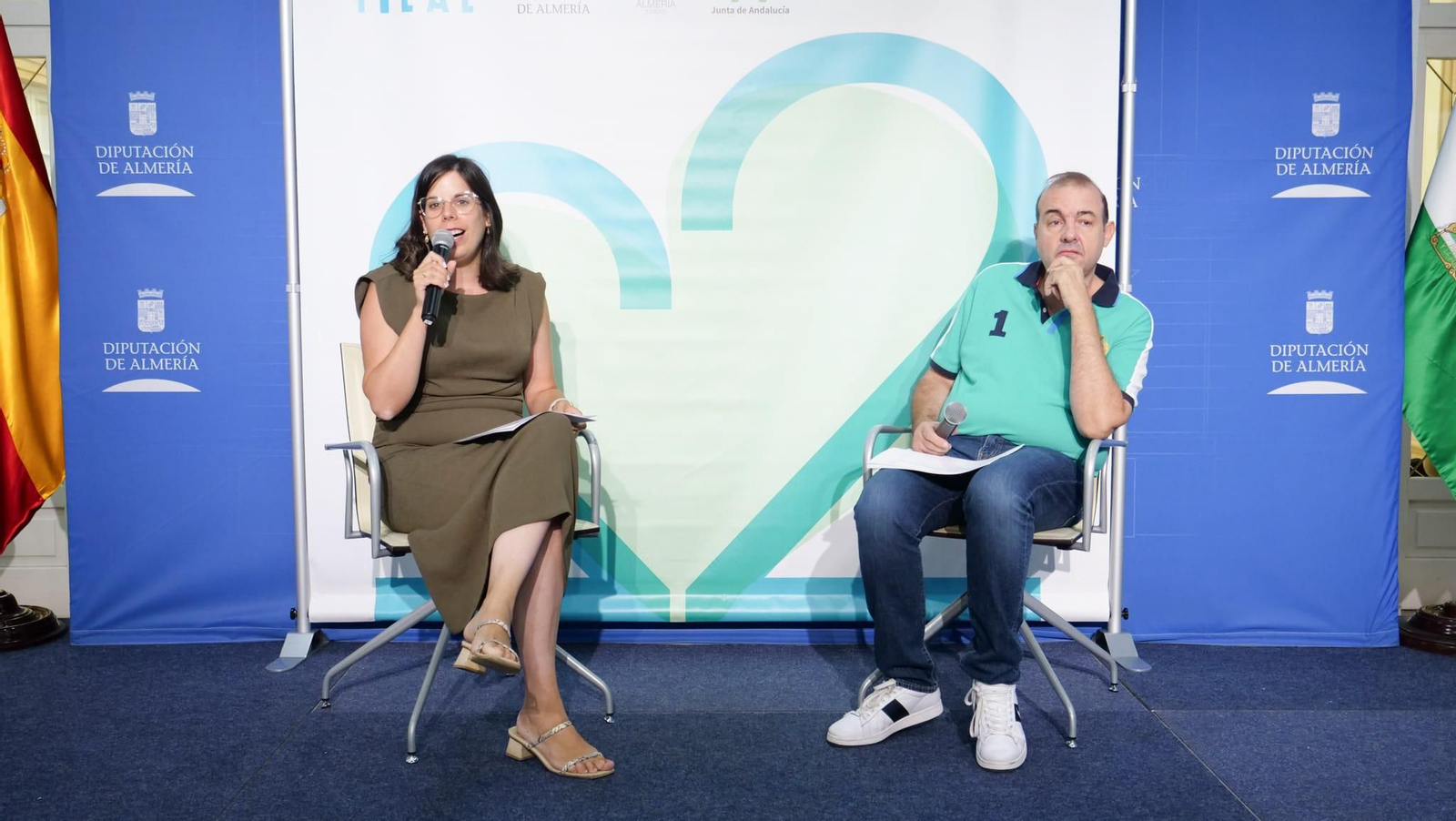 La diputada Almudena Morales con Enrique Iznaola, director de FICAL.