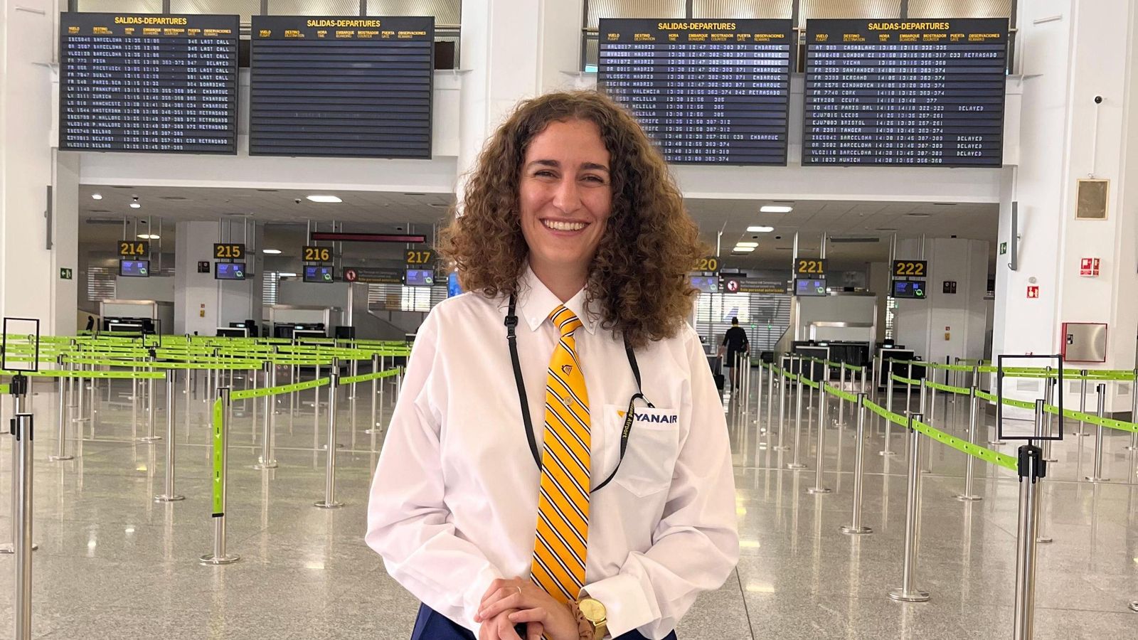 Amanda Martínez, azafata de Ryanair Amanda Martínez, azafata de Ryanair