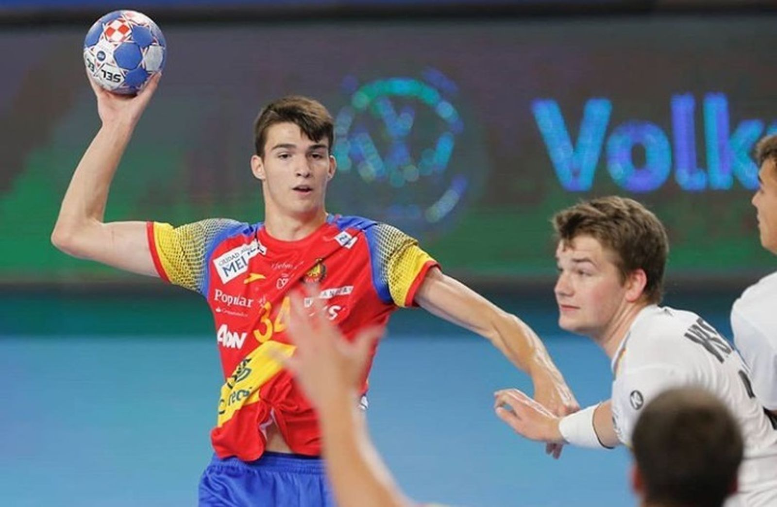 Juan Palomino, en un partido para España.