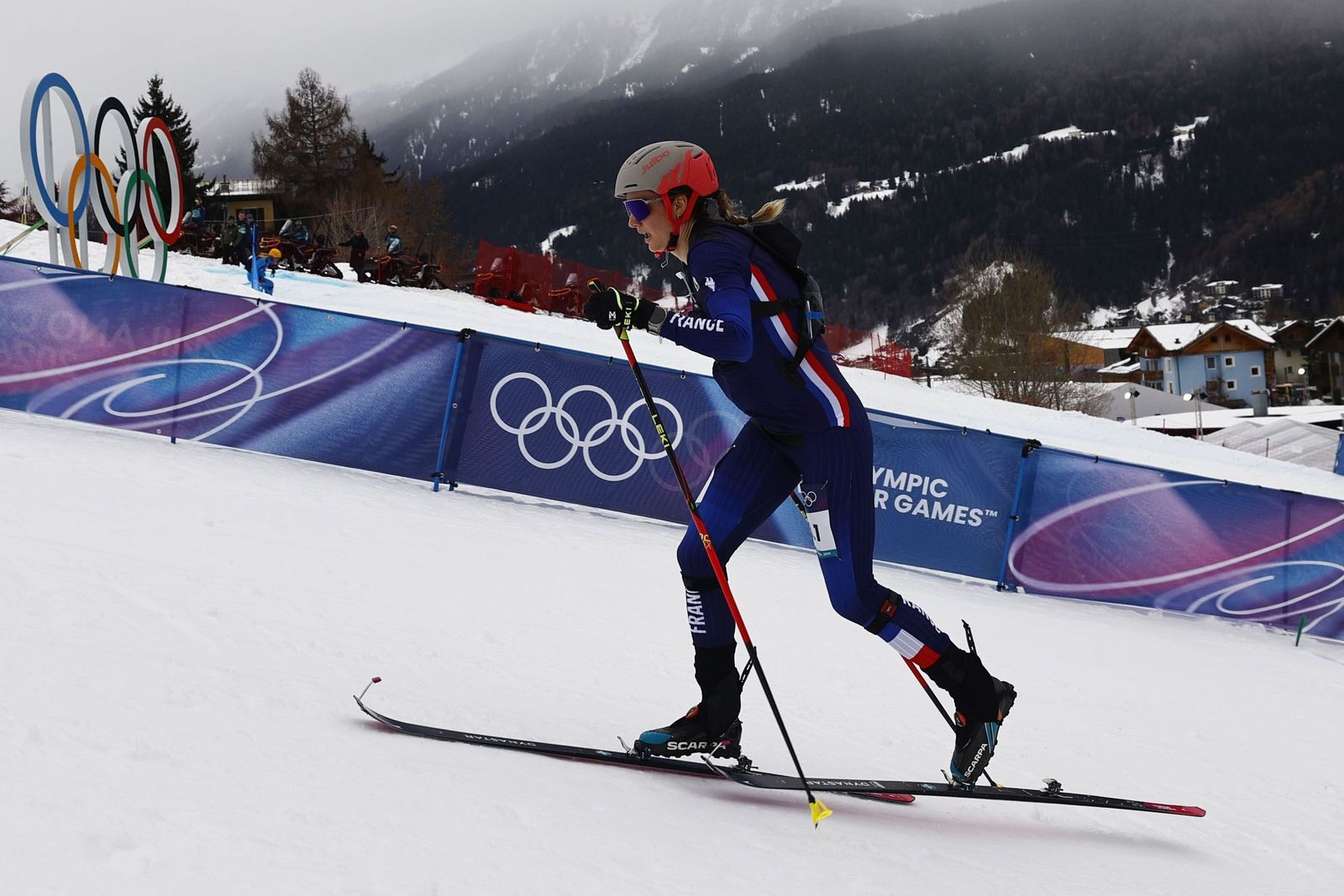 Las mejores fotos de la carrera de Ana Alonso y Oriol Cardona, bronce en el relevo mixto en los Juegos Olímpicos de Invierno