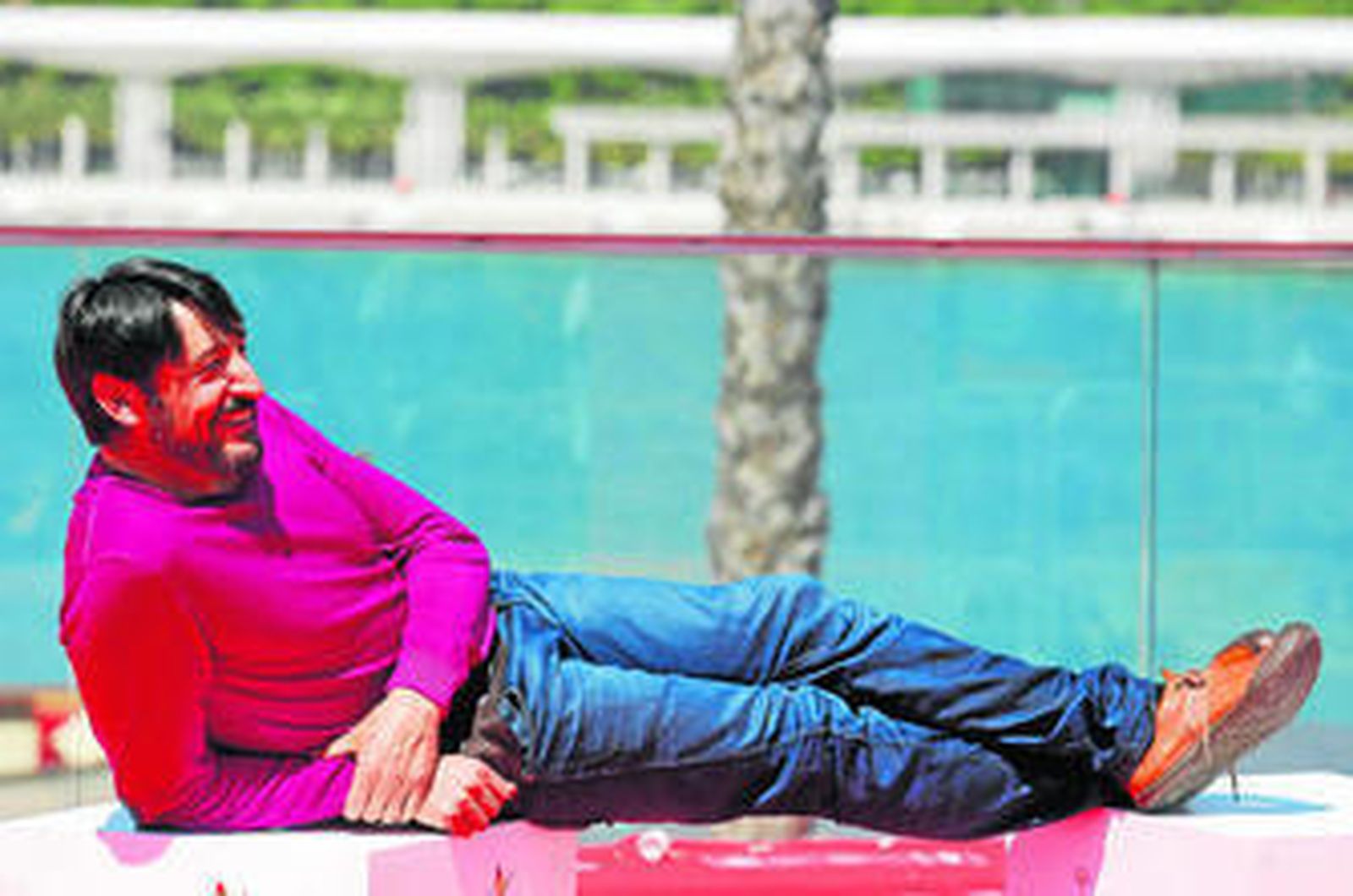 Carmelo Gómez, que ayer presentó la cinta 'Tiempo sin aire' en la Sección Oficial a concurso de largometrajes.