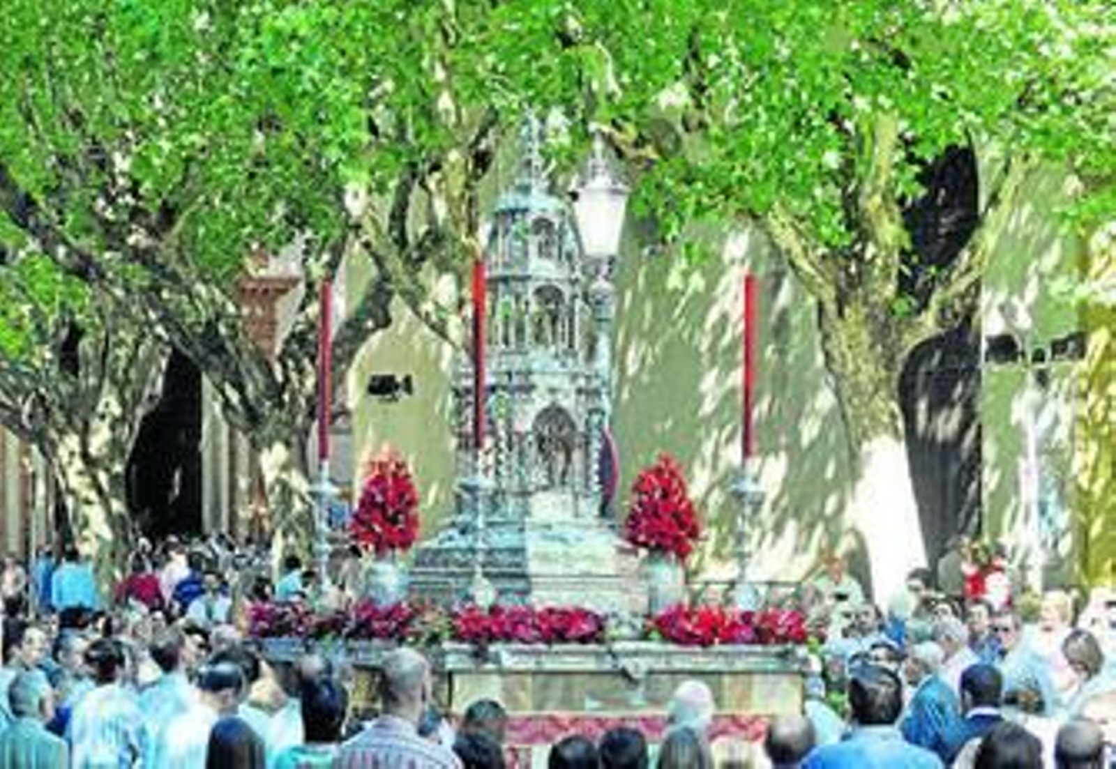La custodia del Corpus de la Magdalena, en la procesión del año pasado.