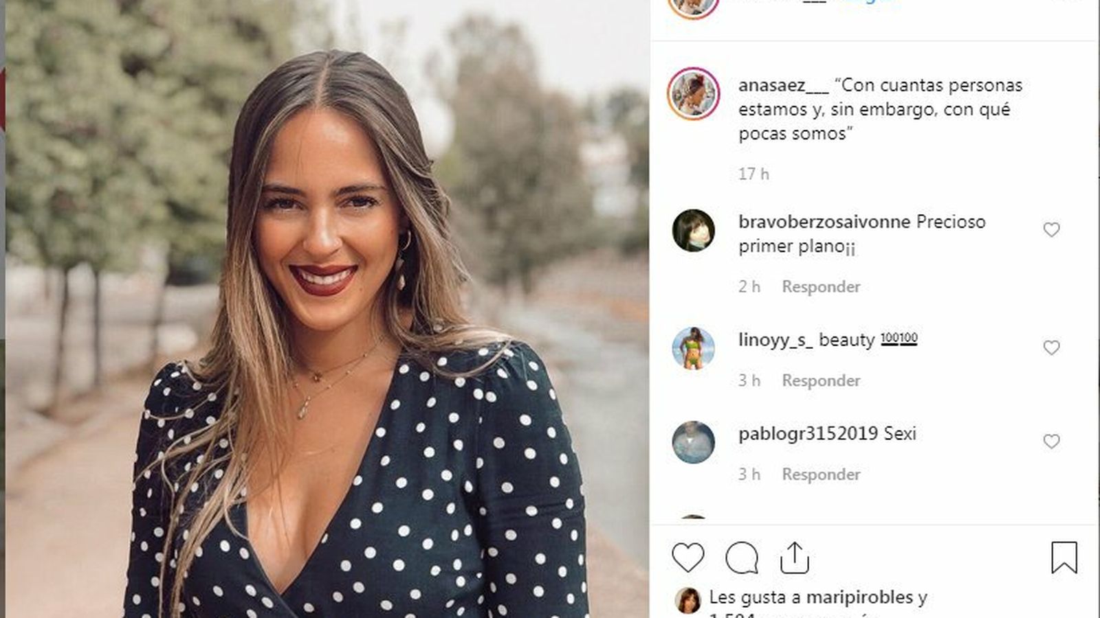 Una de las influencer locales representadas por No sólo una idea: Ana Sáez