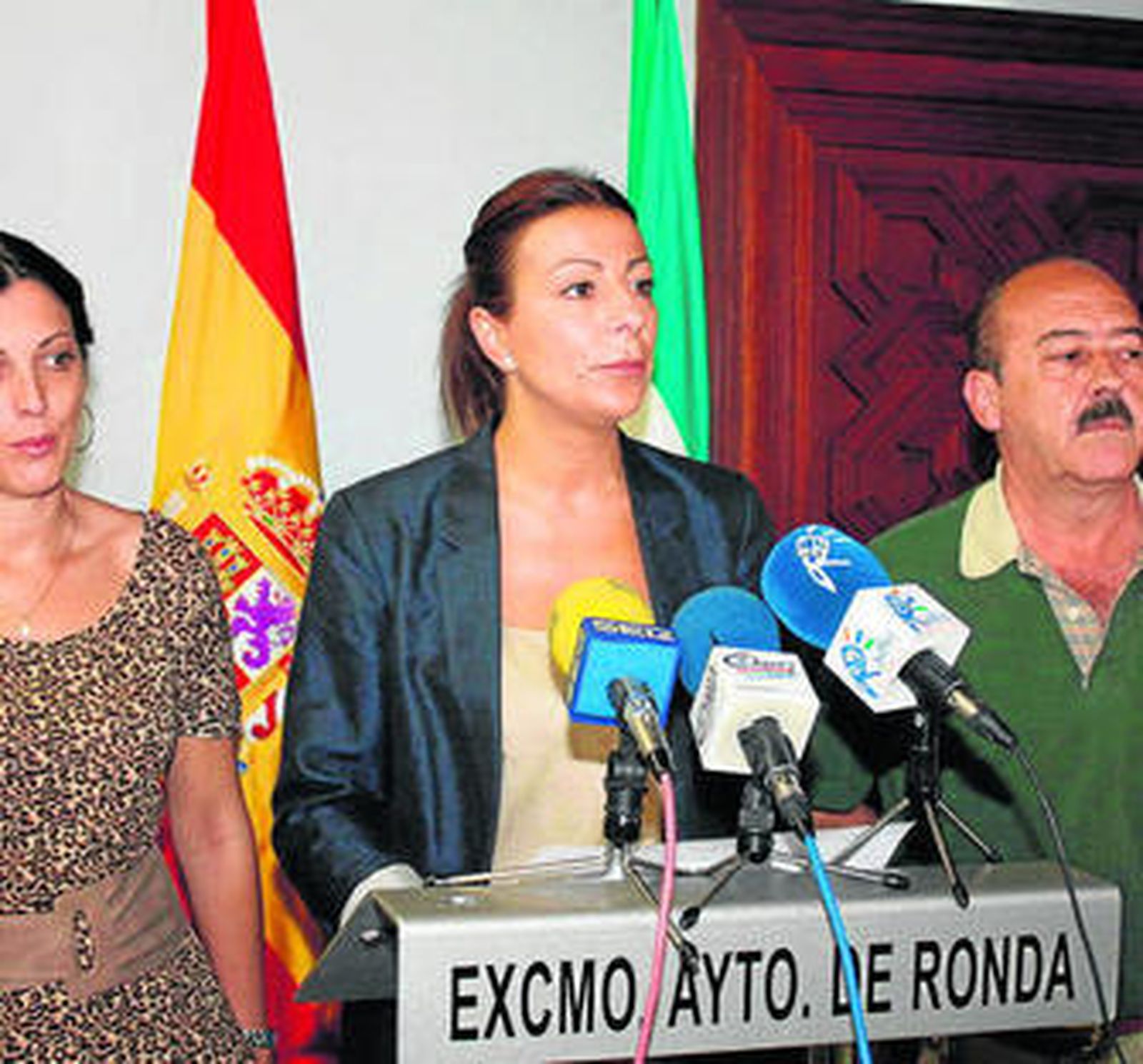 Mari Paz Fernández, ayer, durante una rueda de prensa.