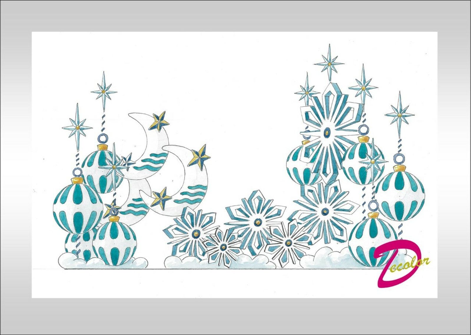 Los bocetos de las carrozas de la Cabalgta de Chiclana