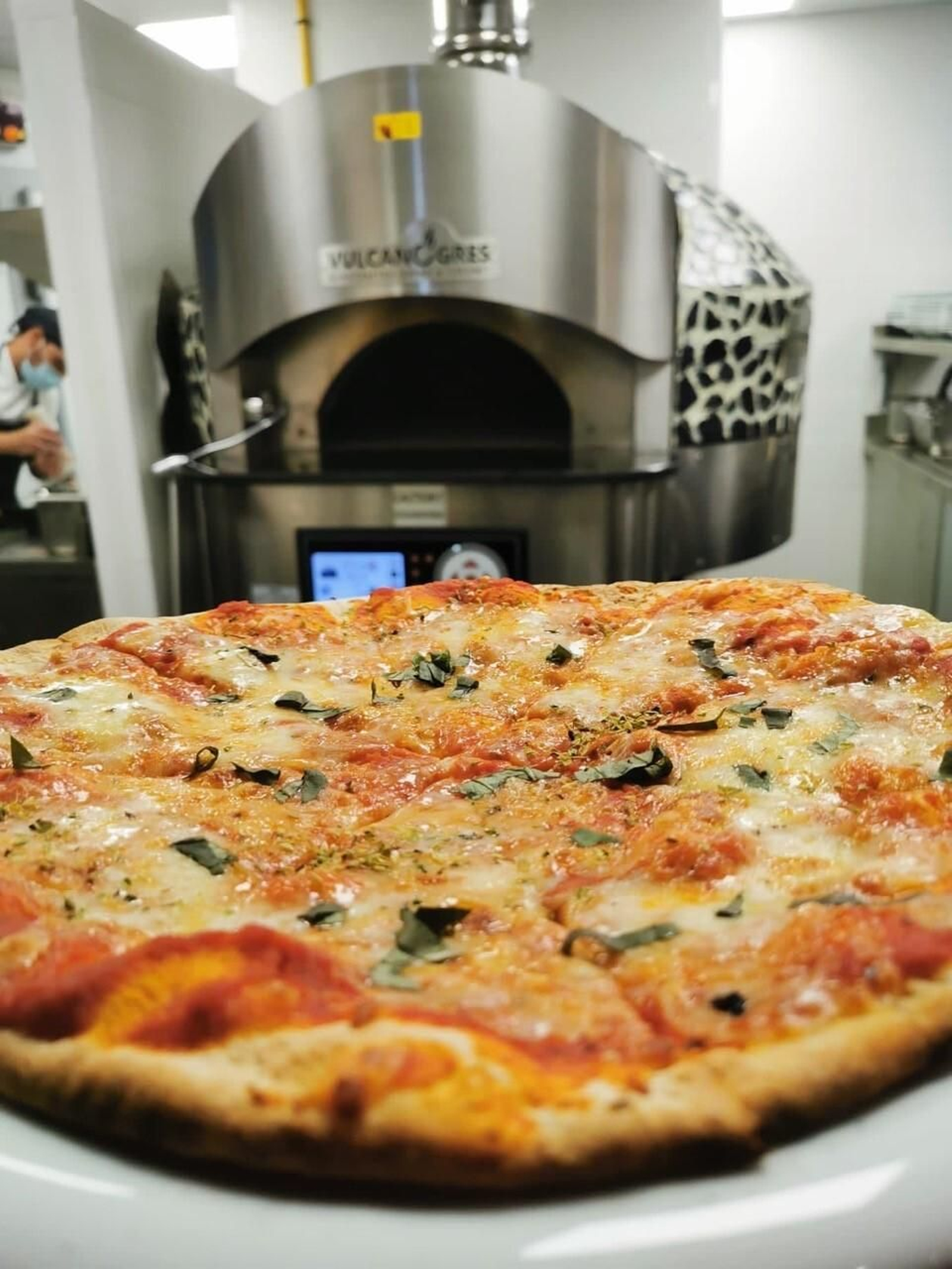 Horno de leña del resturante Reverso.