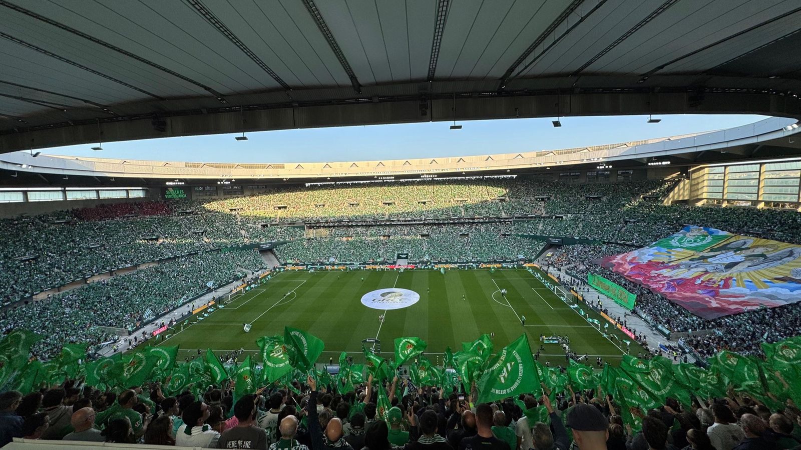 Así lucía el Estadio de La Cartuja en el derbi ante el Sevilla