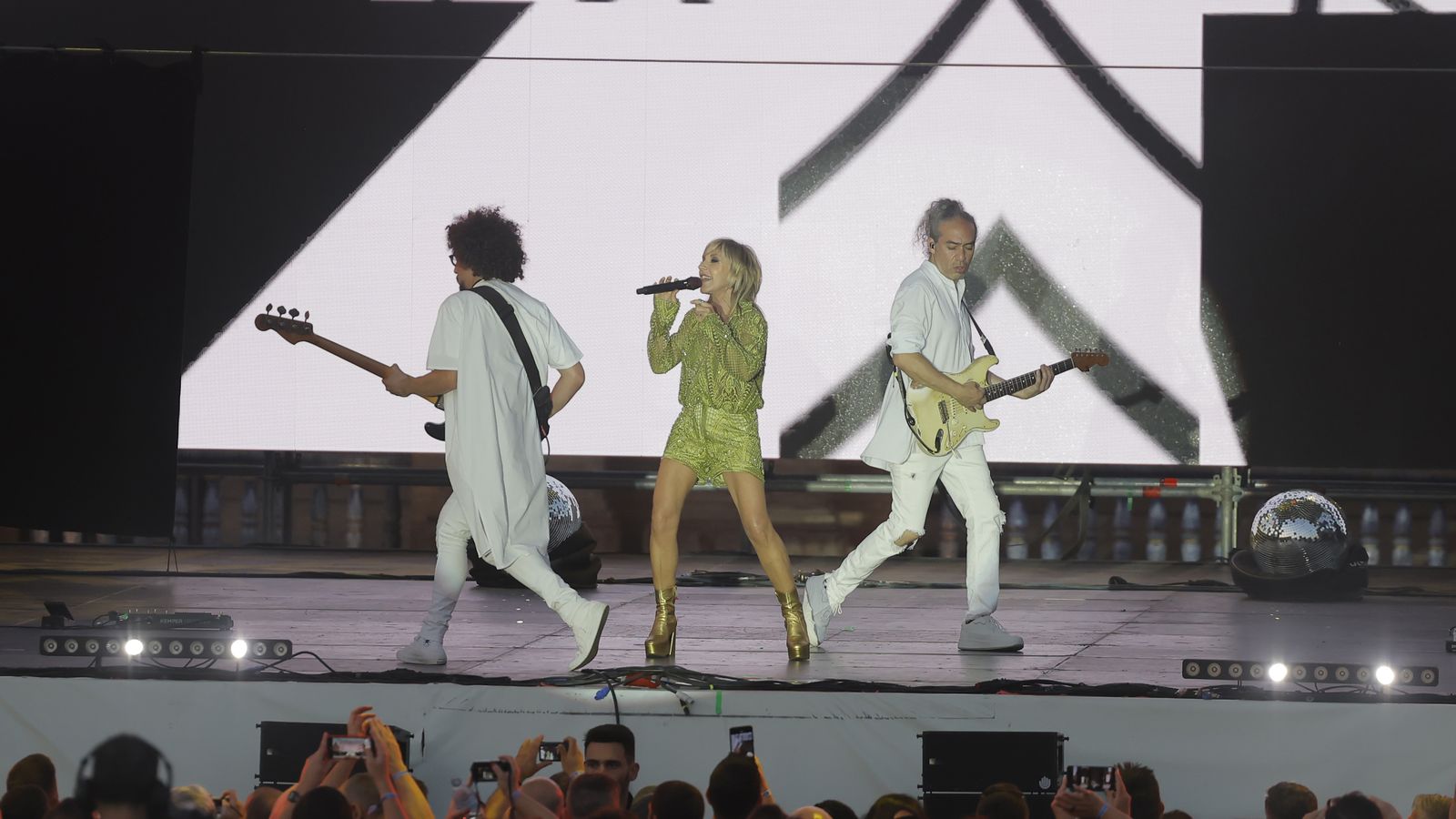 La cantante Ana Torroja en su última actuación en Sevilla con motivo del Icónica Sevilla Fest.