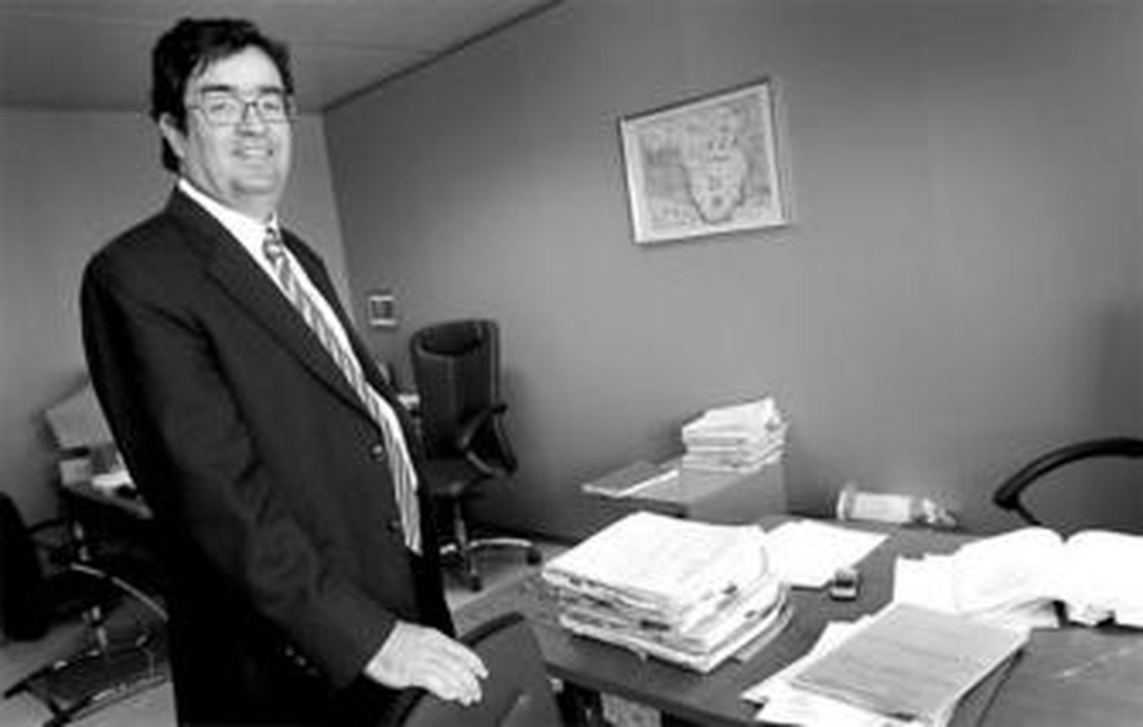 El fiscal delegado de Extranjería, en su despacho de la Ciudad de la Justicia.