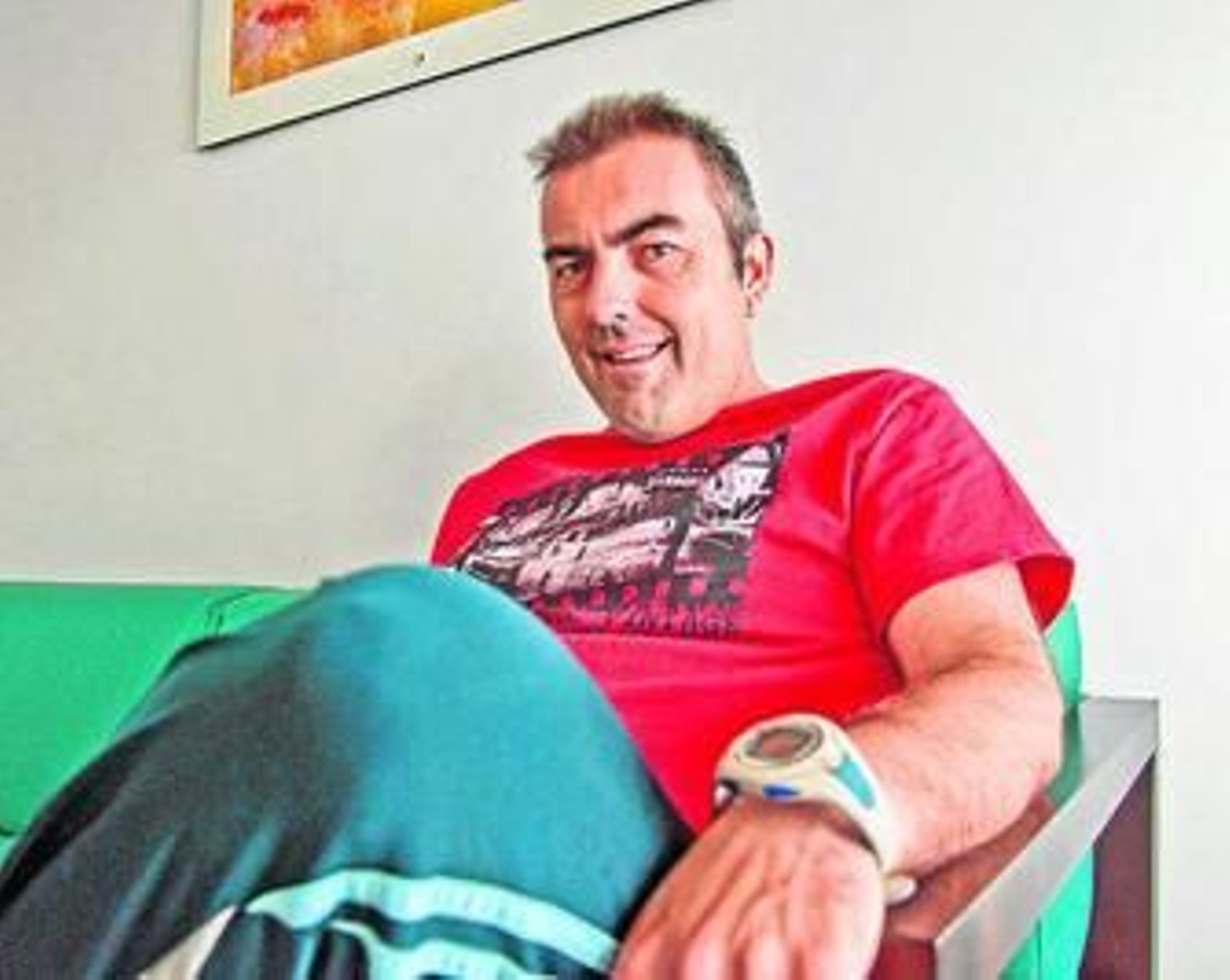 Uno de los usuarios del centro de Aspapros.