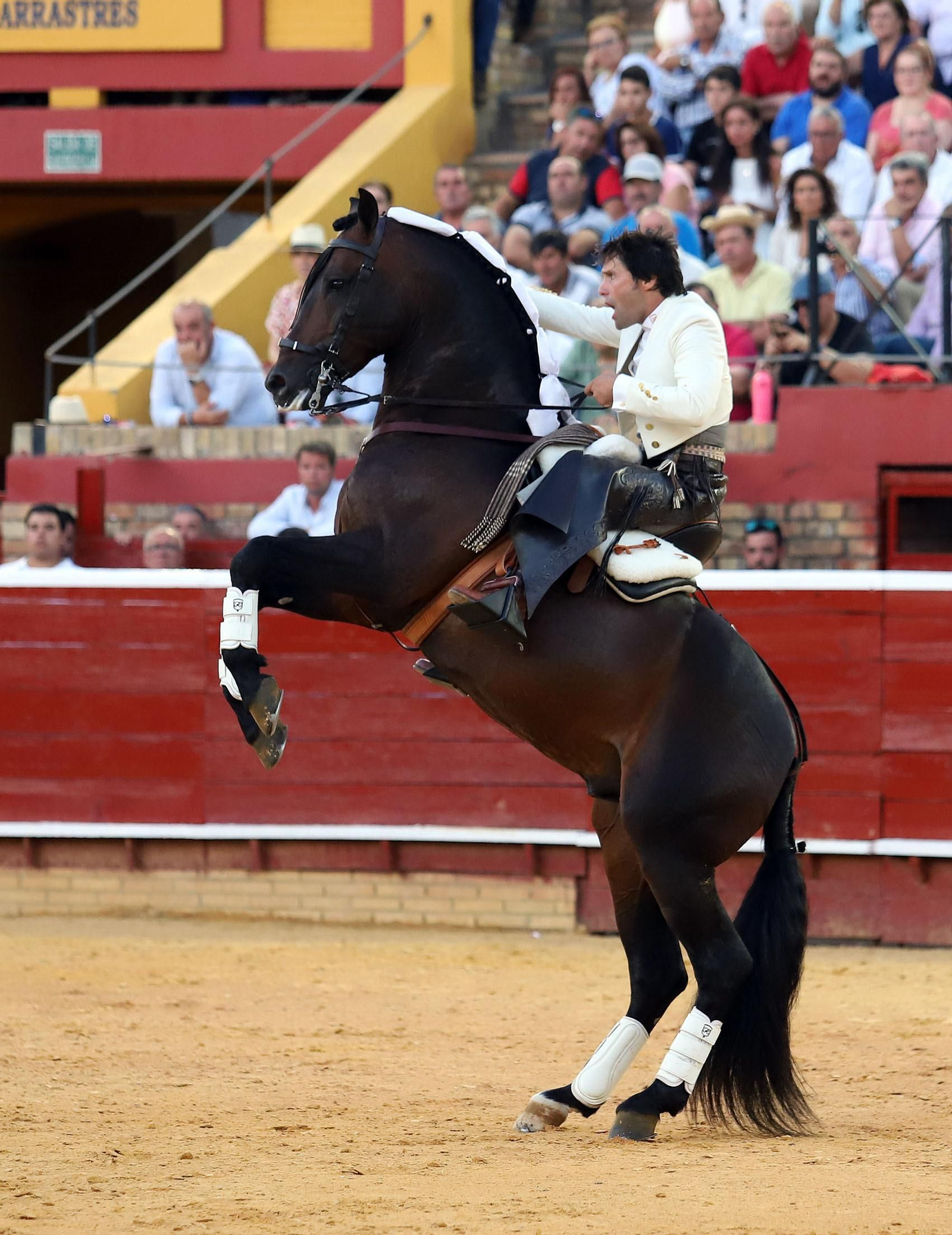 Imágenes de Andrés Romero y Diego Ventura en el rejoneo de la Plaza de Toros La Merced