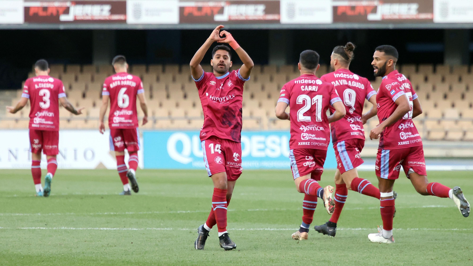 Xerez DFC contra UCAM Murcia en Chapín