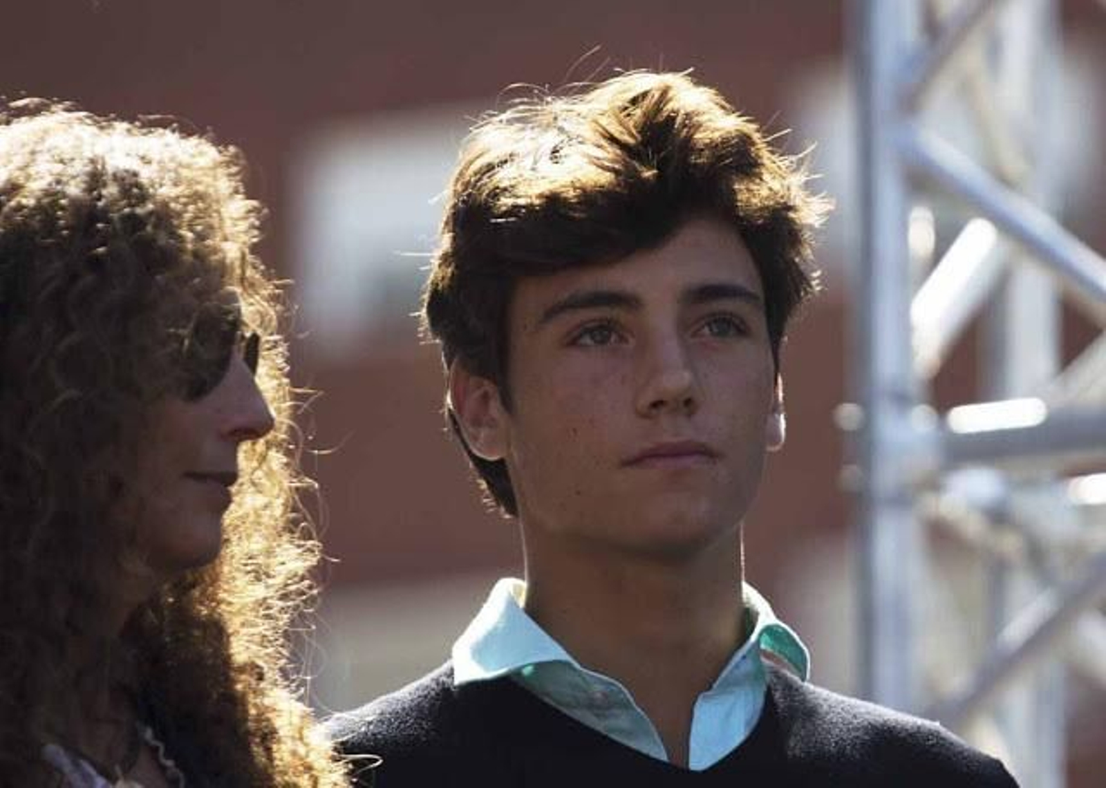 Primer plano de Hugo Nieto, el hijo pequeño de Ángel Nieto.