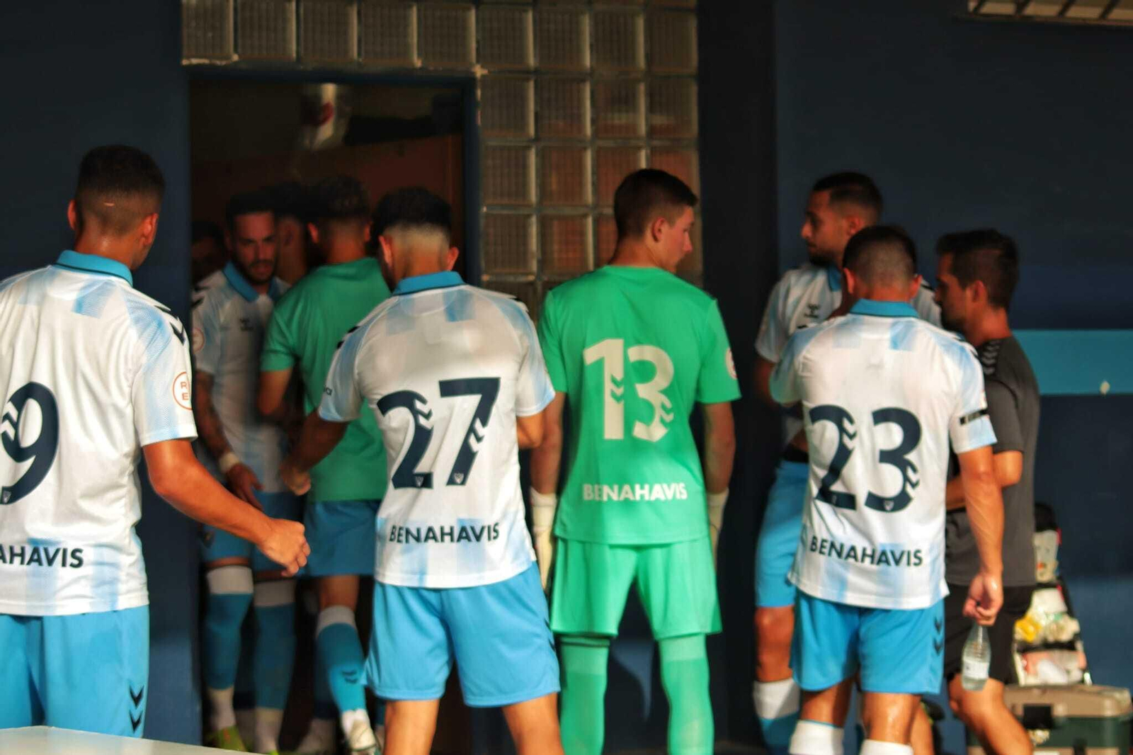 Los jugadores del Málaga