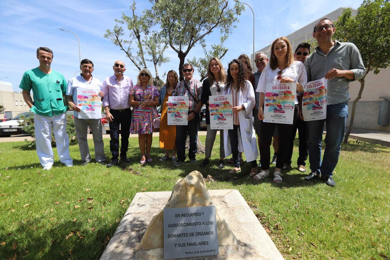 Presentación de la carrera solidaria en homenaje a donantes.