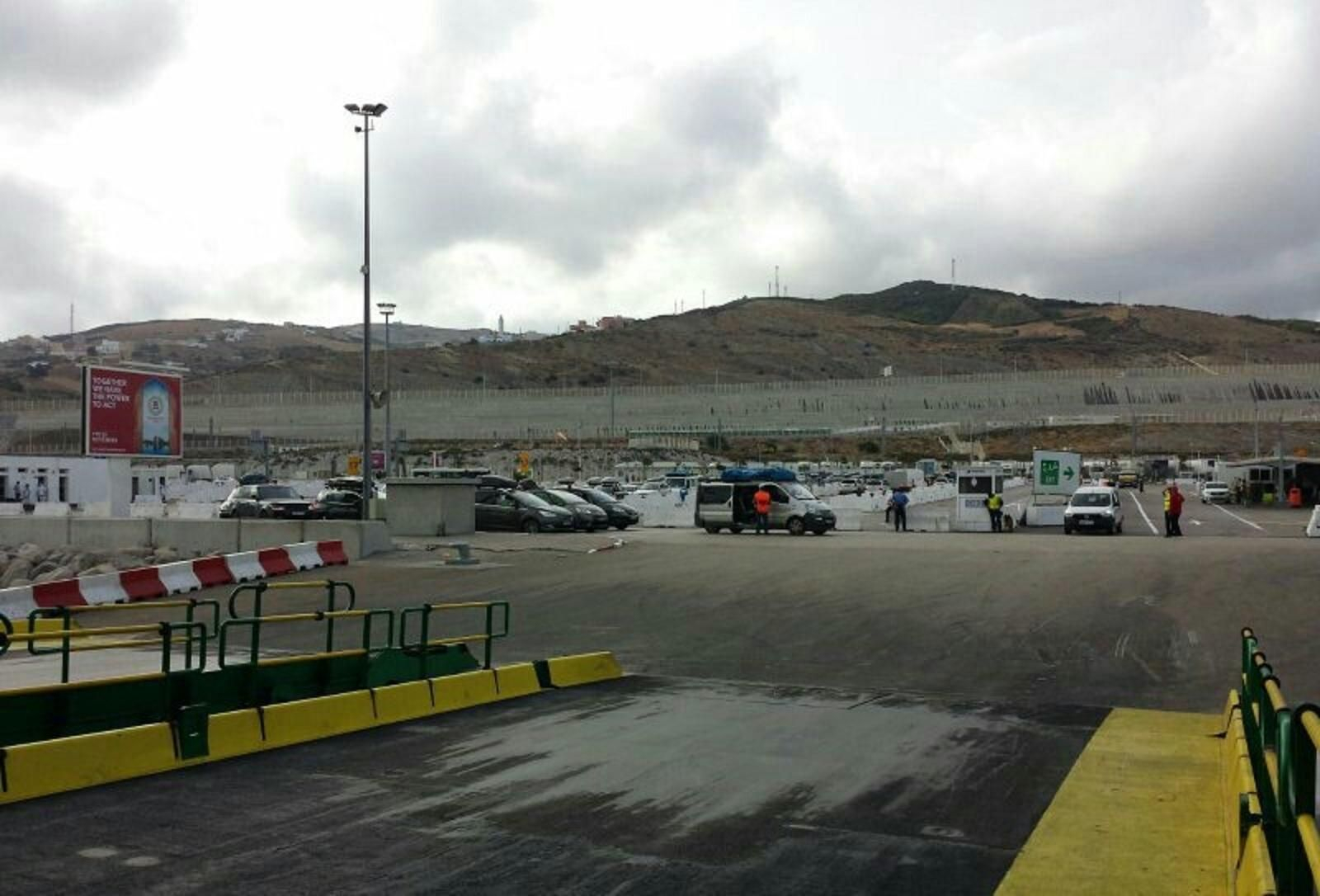 Zona de embarques en Tánger-Med.