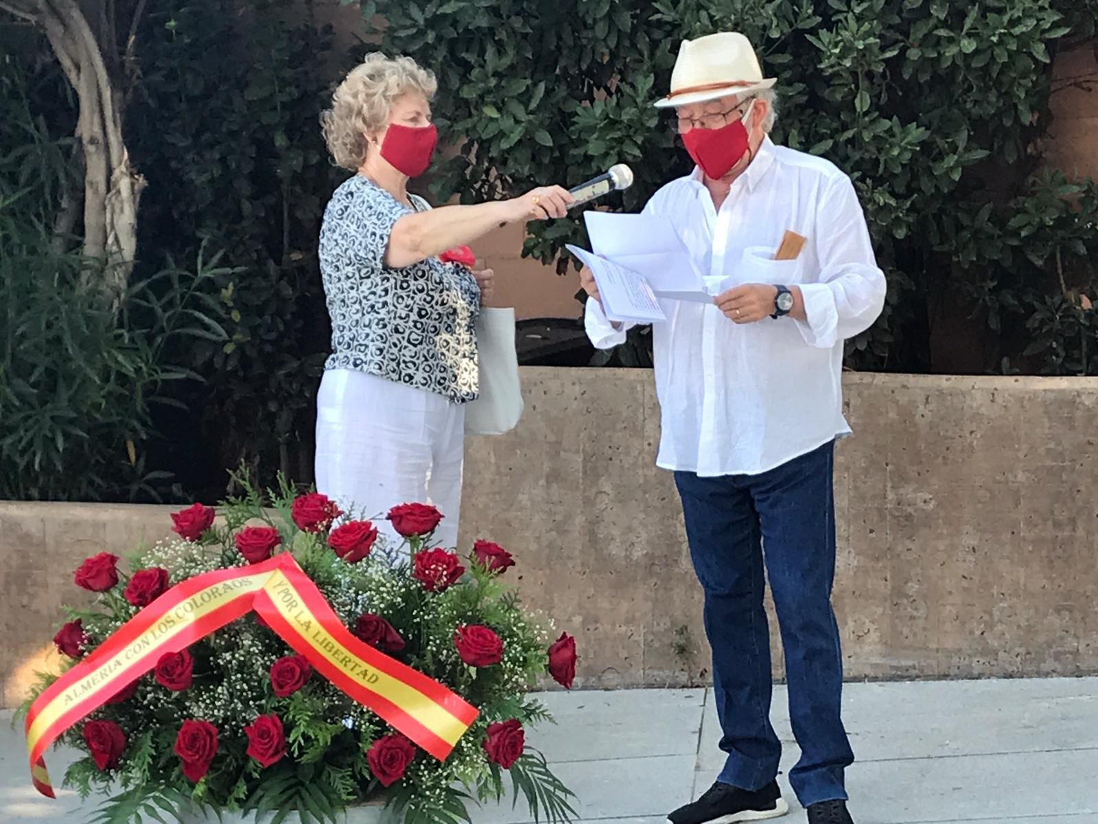 Homenaje a los Coloraos en el Cementerio de San José.