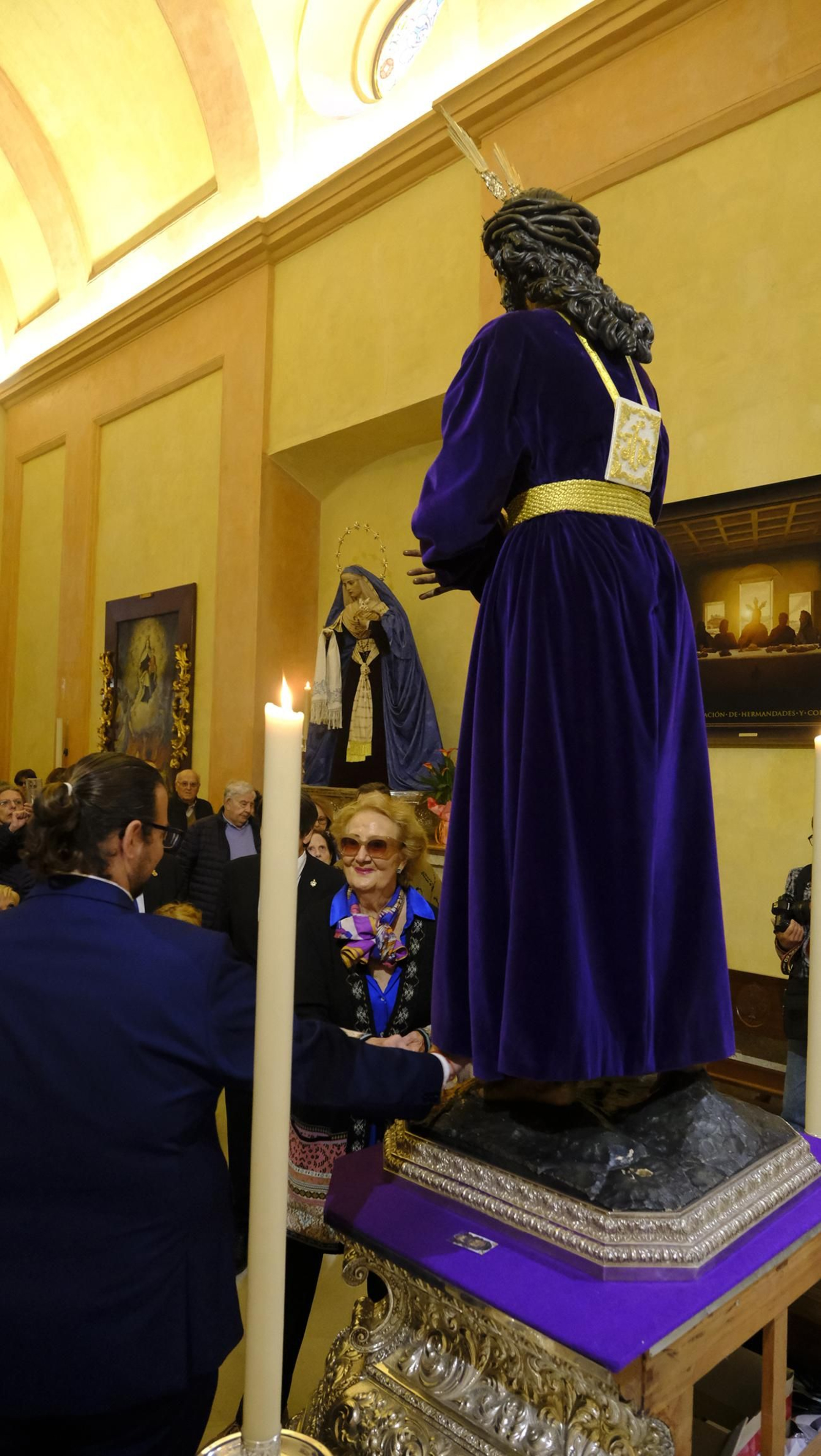 Imágenes del Besapiés de Jesús Cautivo de Medinaceli, en la Catedral de Almería