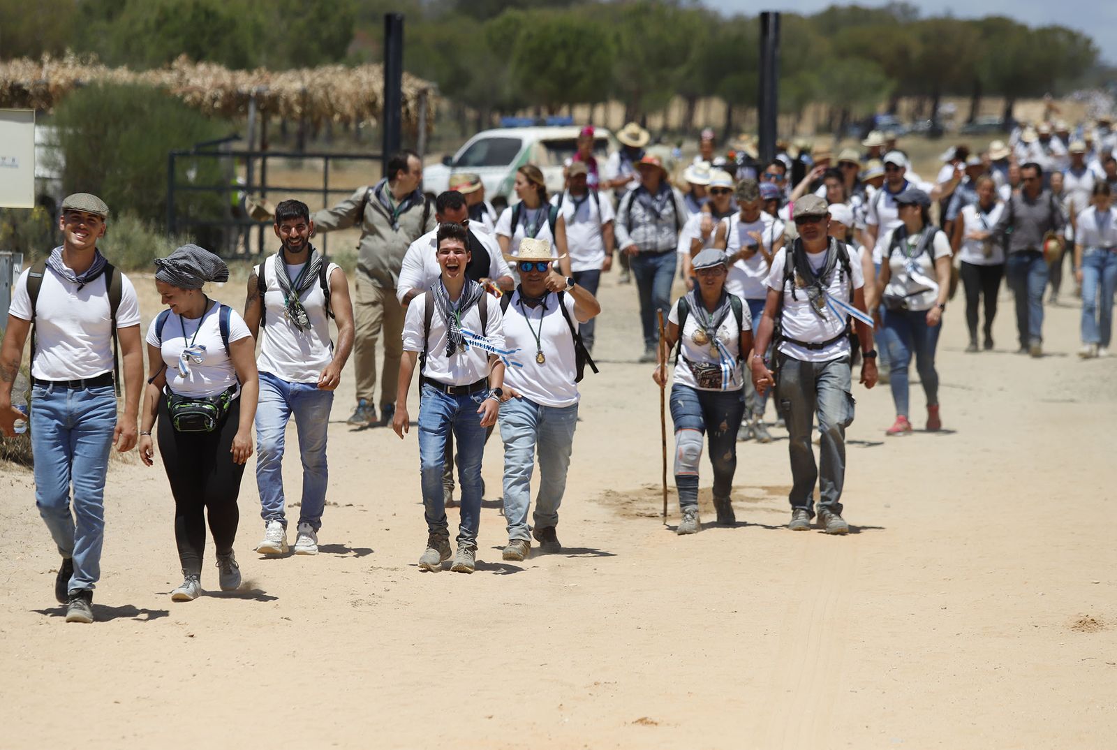 Todos los peregrinos de la Hermandad de Huelva, en imágenes
