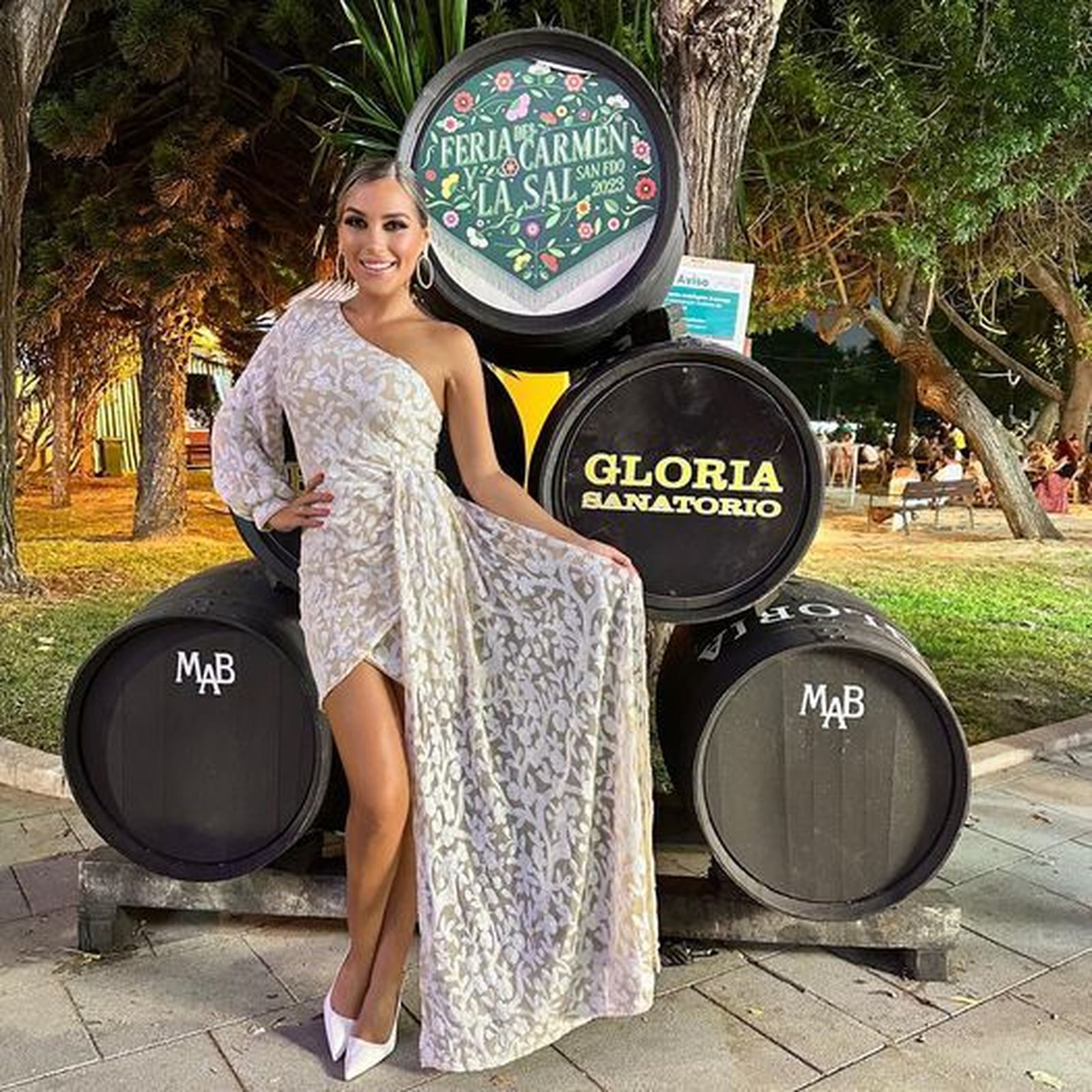 Laura Gallego, en una imagen difundida por ella en redes sociales.