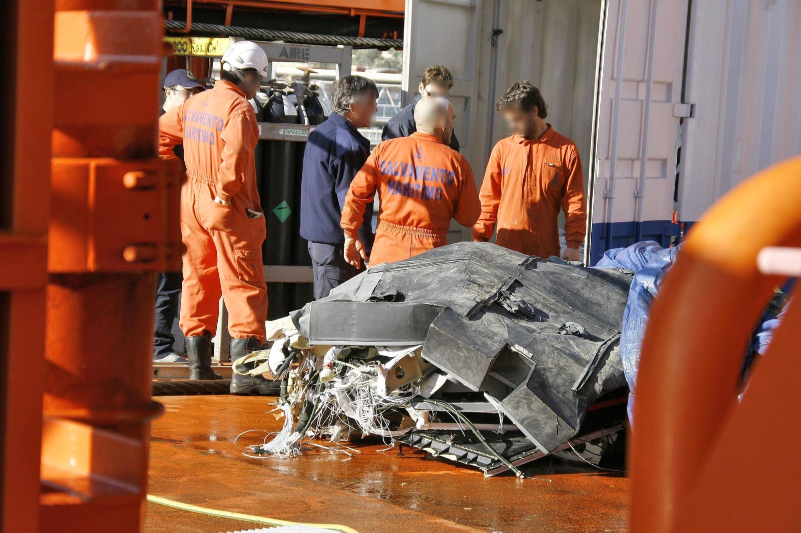 Un helicóptero de rescate perteneciente al servicio marítimo se estrelló en enero de 2010 frente a la costa de Almería