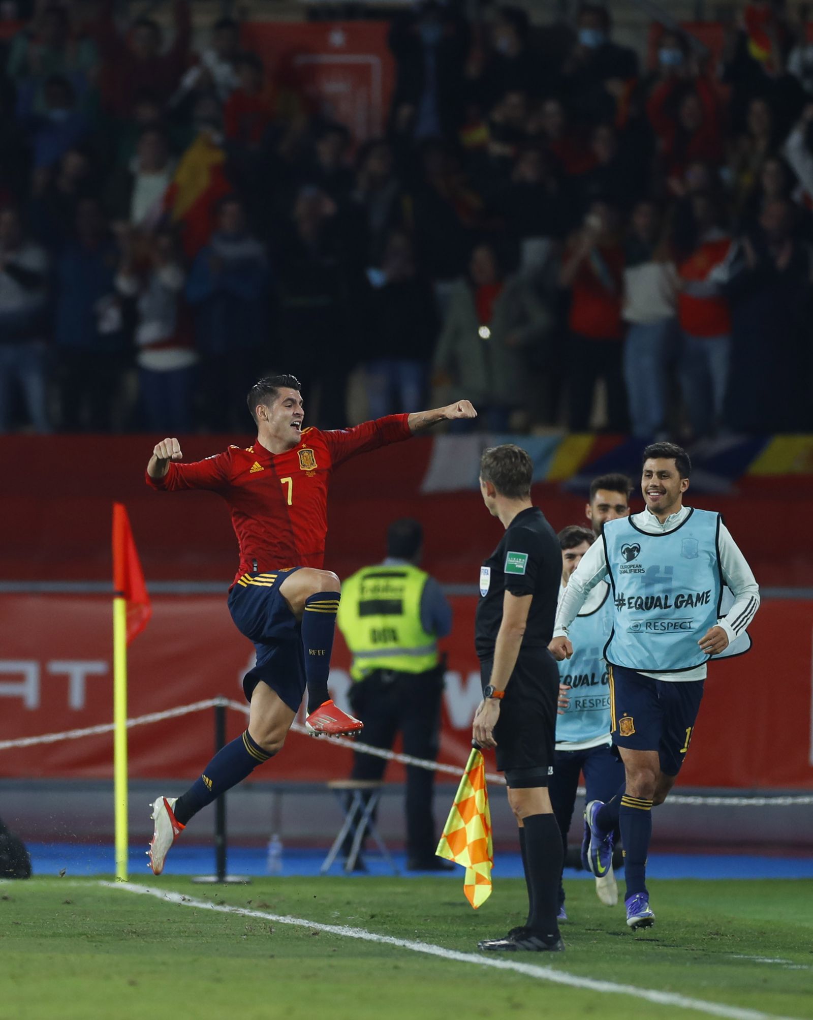 Las imágenes del España-Suecia