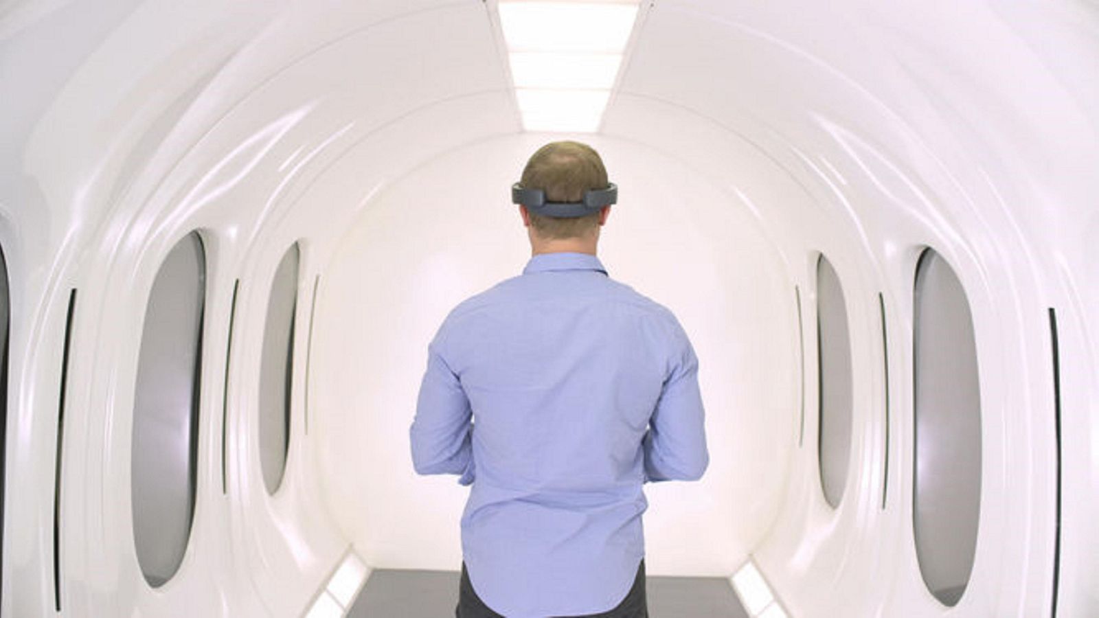 Recreación del interior de la cápsula