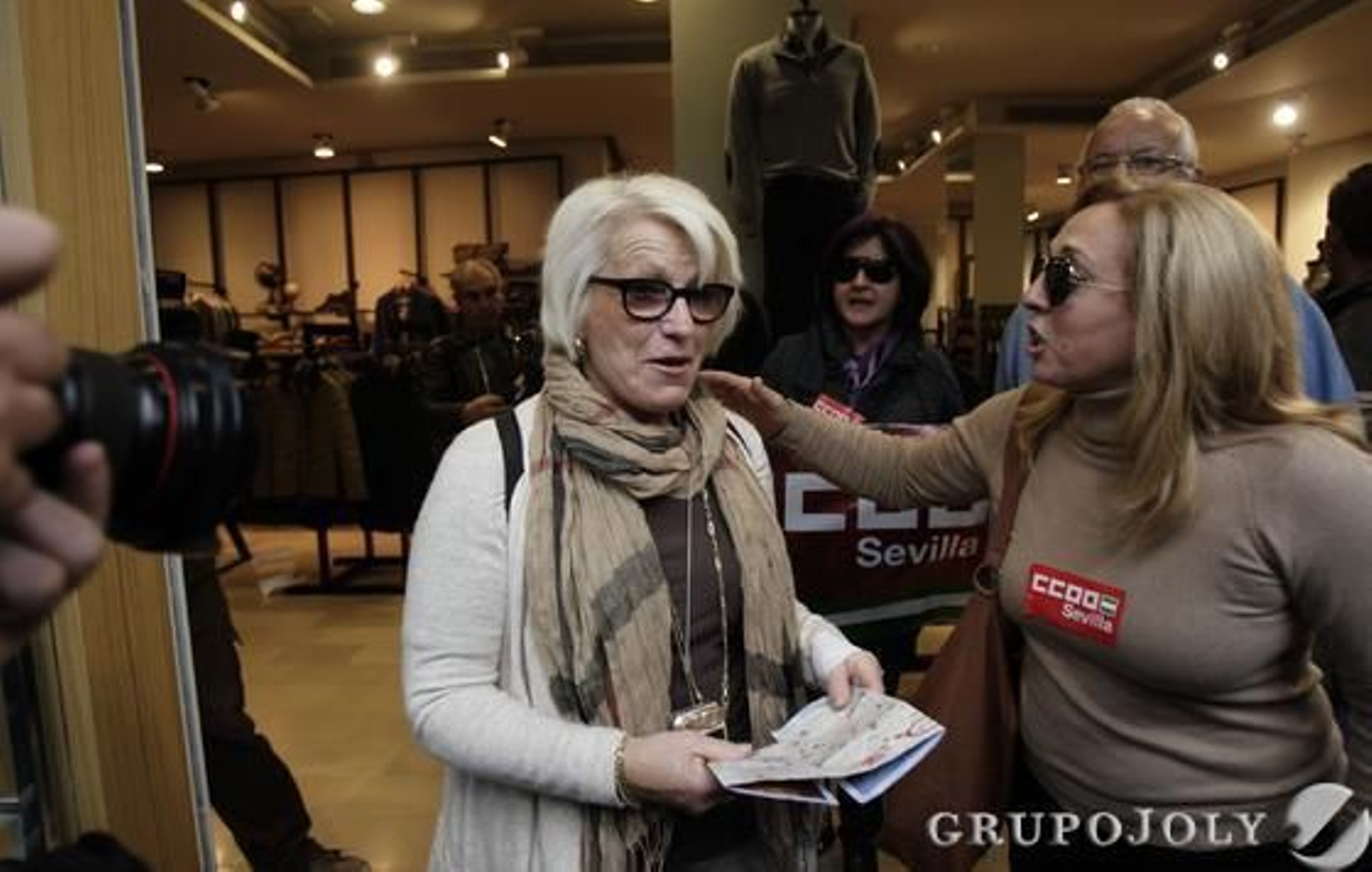 La huelga en el centro. 

Foto: Antonio Pizarro