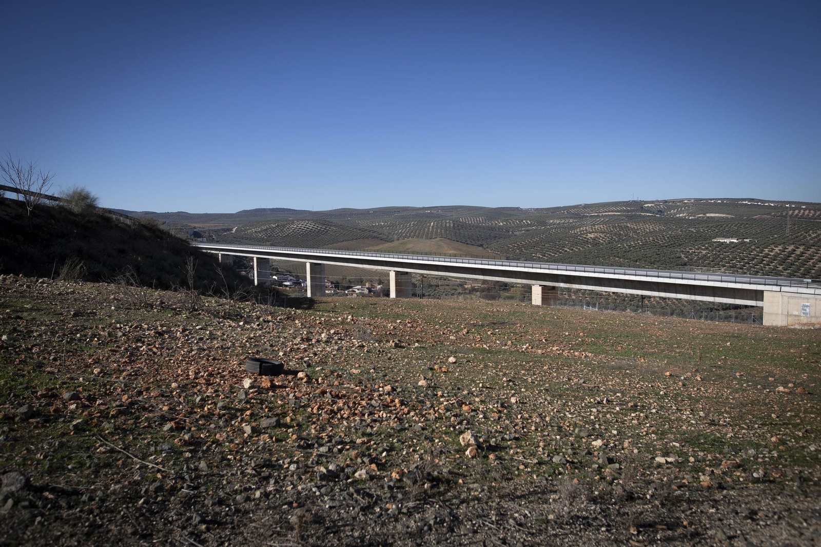 Así están las obras del tramo de Riofrío de la Variante de Loja después de nueve meses en obras