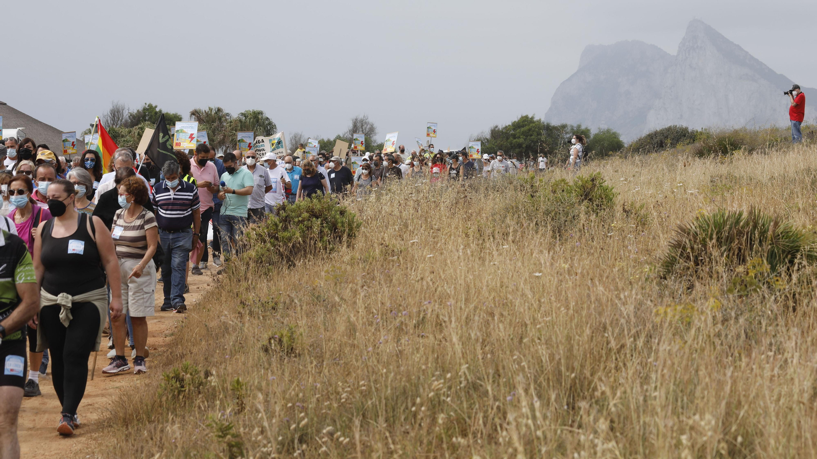 Las fotos de la manifestación contra la ubicación de la subestación eléctrica