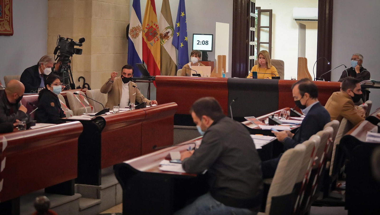 Un instante del pleno municipal celebrado este jueves.