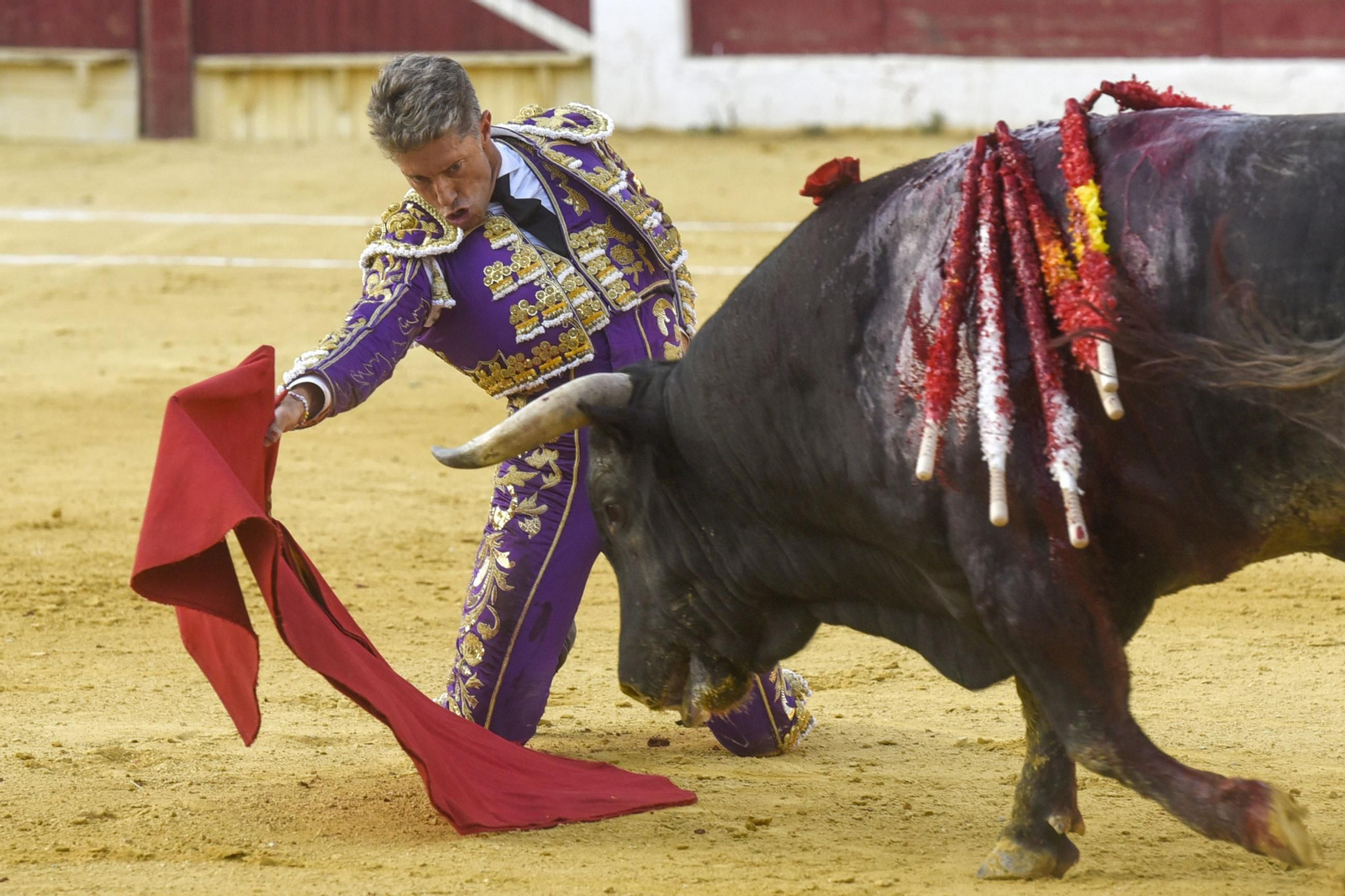 Manuel Escribano en la Feria de San Lorenzo en Huesca.