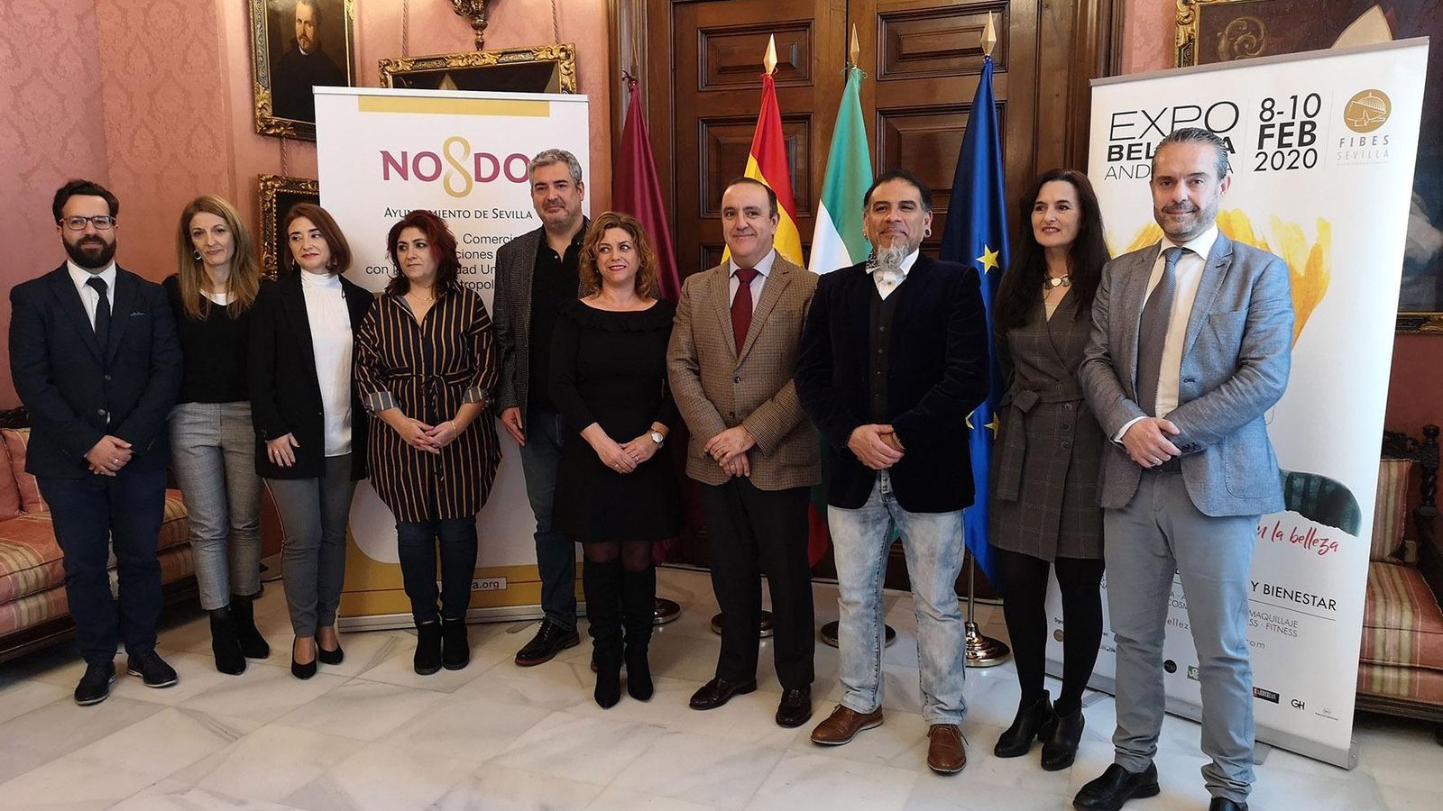 Presentación en el Ayuntamiento de la décima edición de Expobelleza en Fibes.