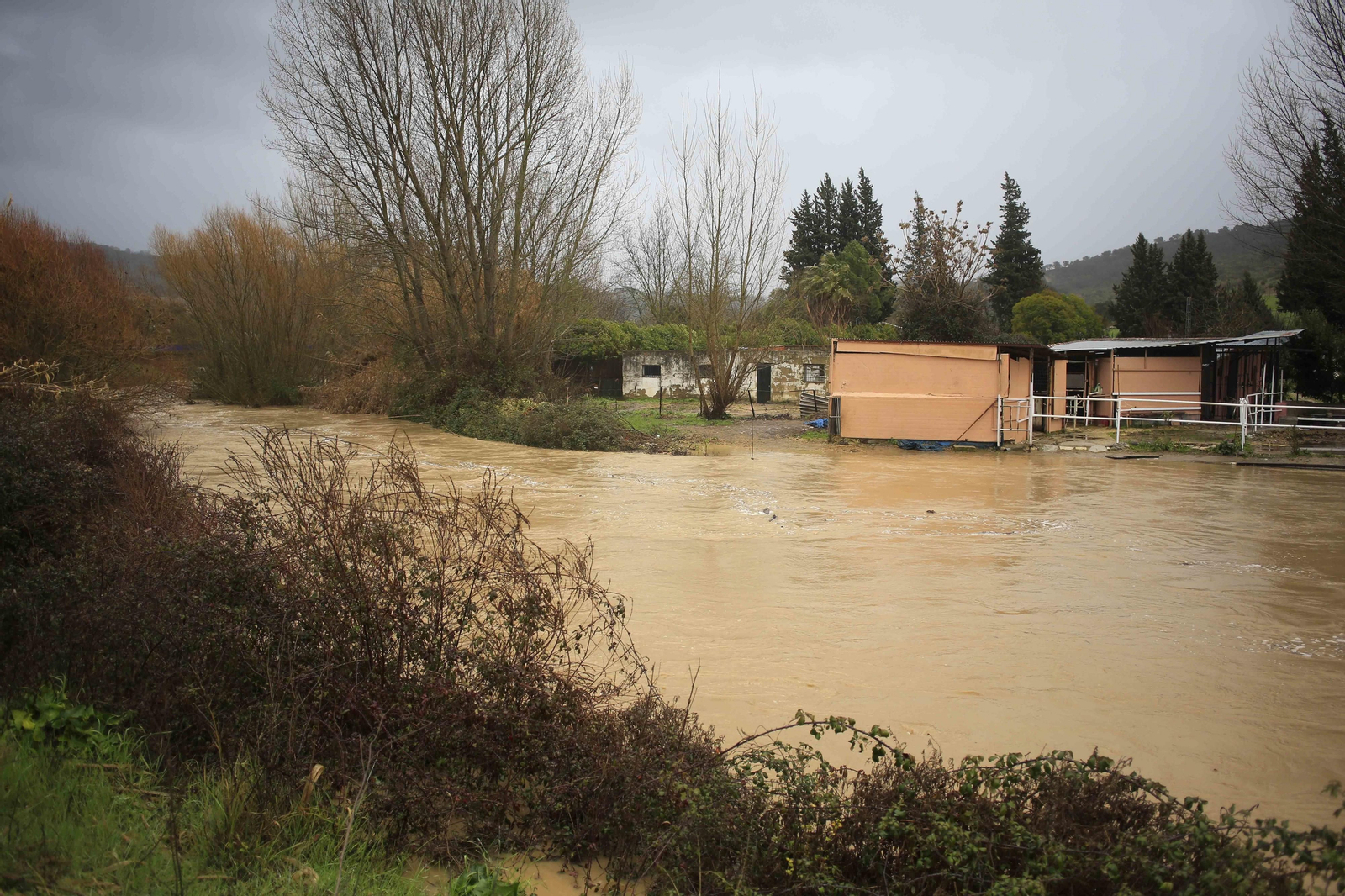 Temporal de viento y lluvia en la provincia
